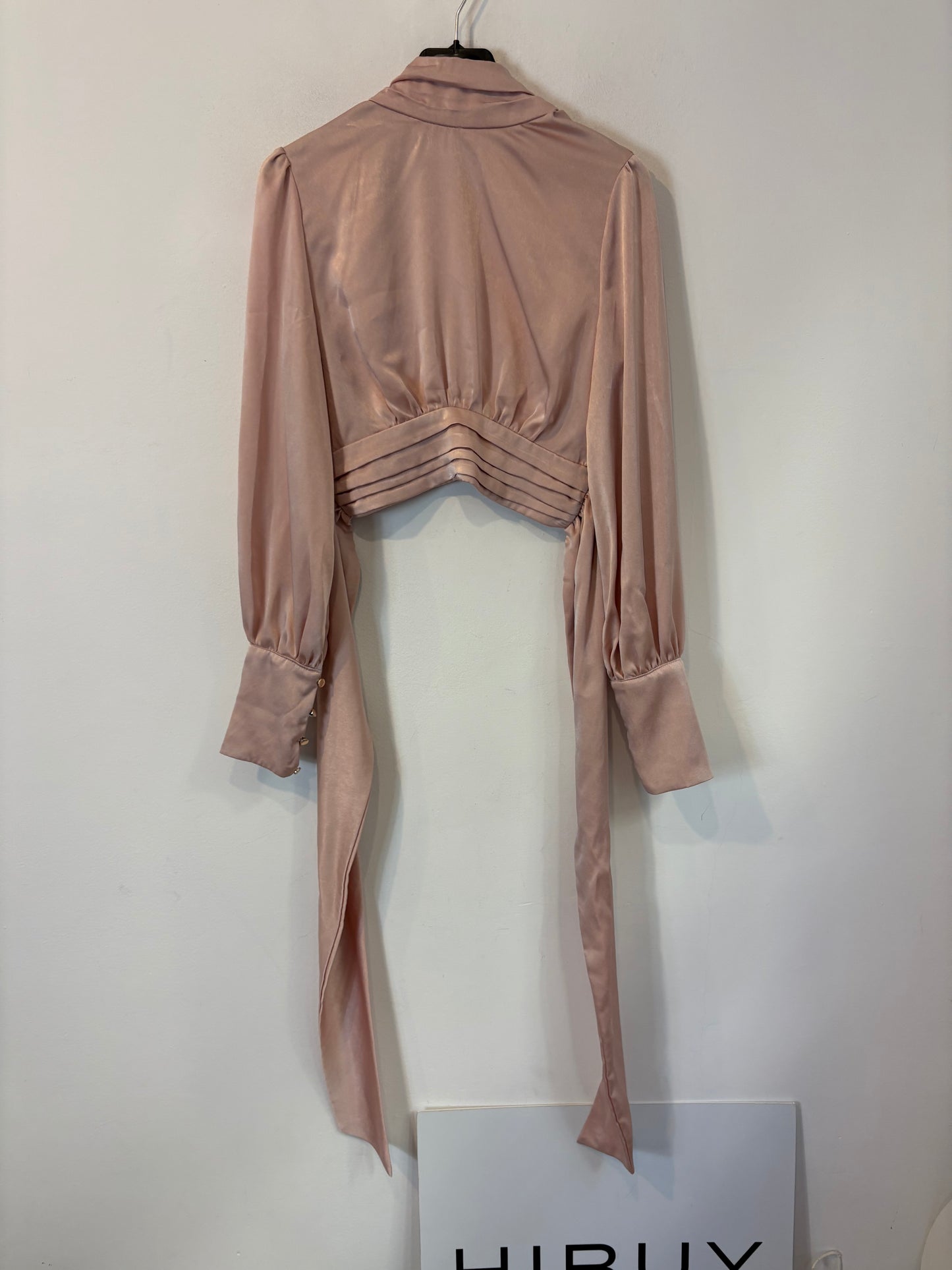 ZARA. Short green gathered dress. TS