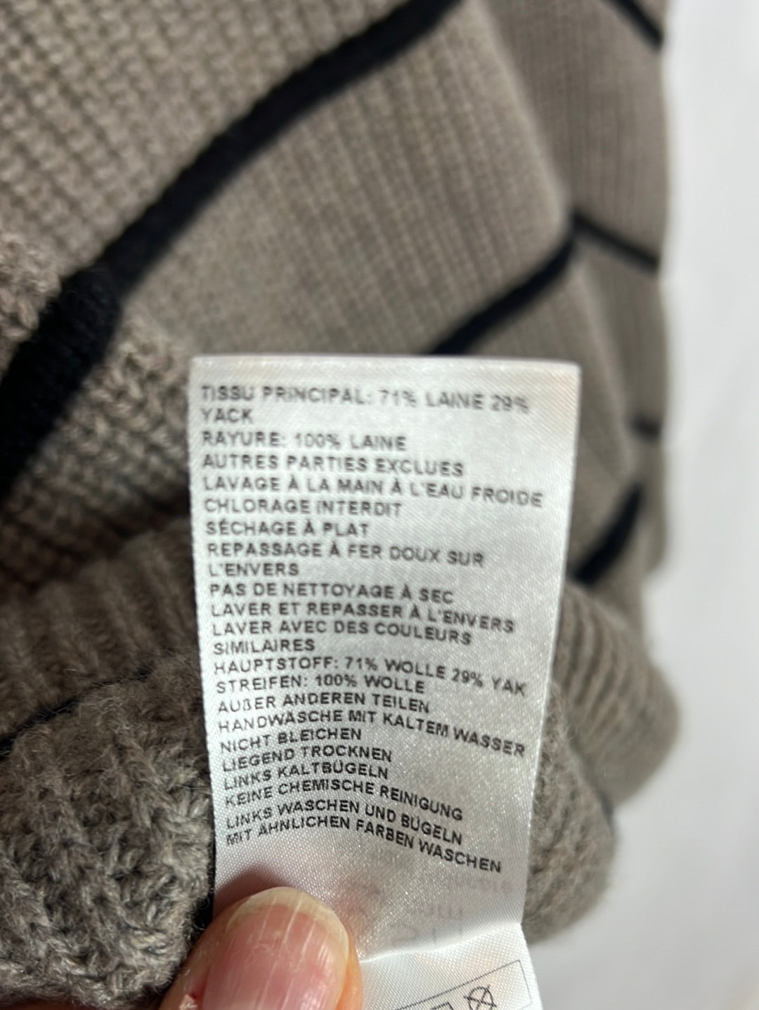 BA&SH. Grey and black zip-up sweater. Size 1(S)