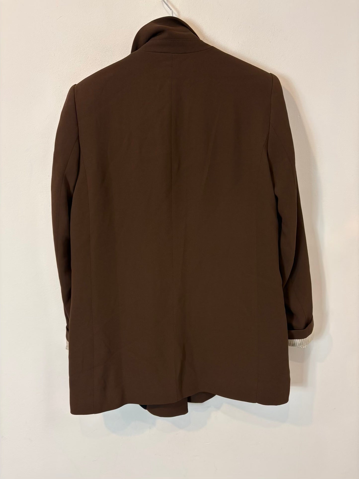 ZARA. Long pink ribbed poncho Tm