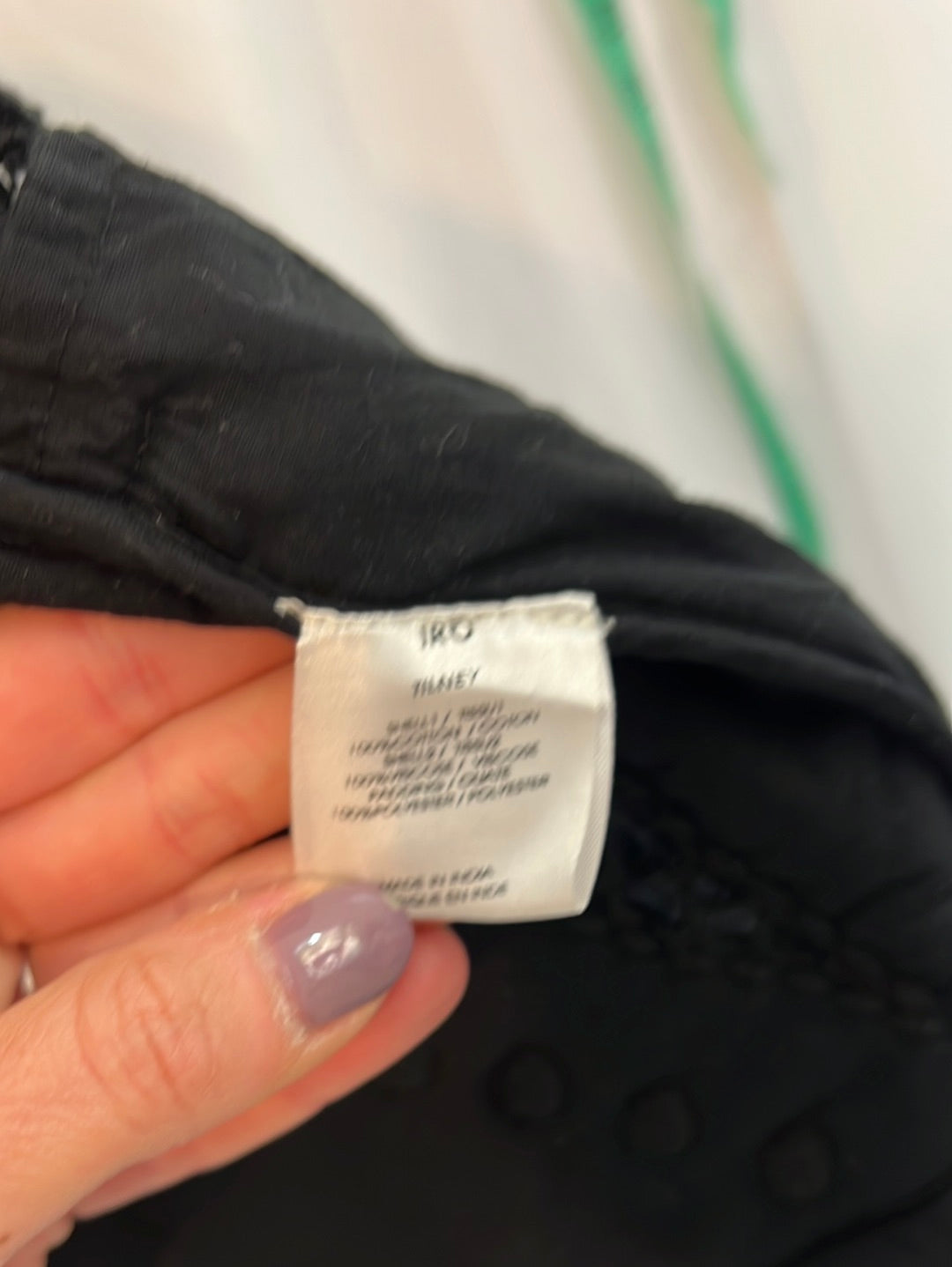 IRO.Chaleco negro troquelado T.34