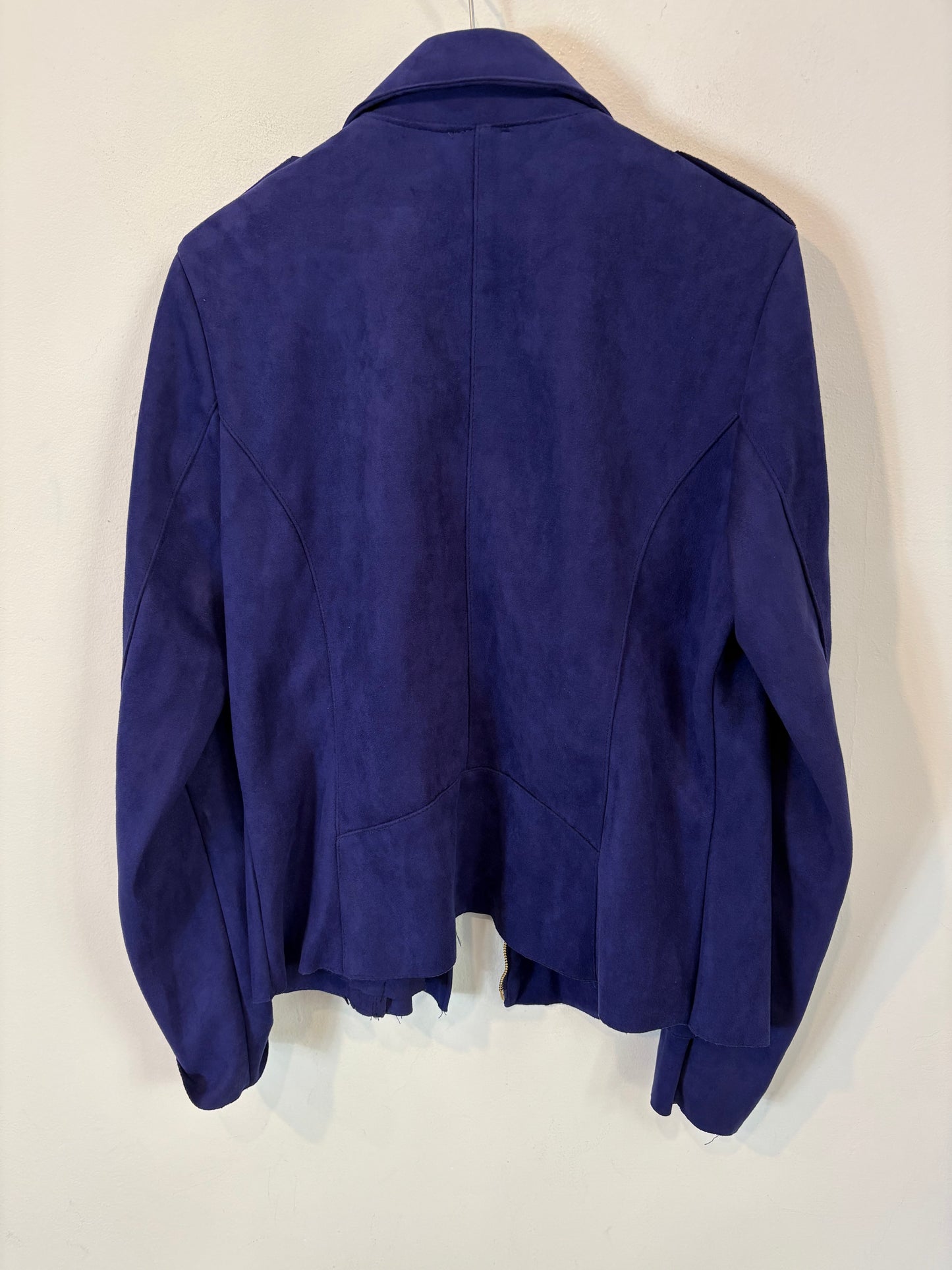 ZUA. Chaqueta antelina cremallera. T (S/M)