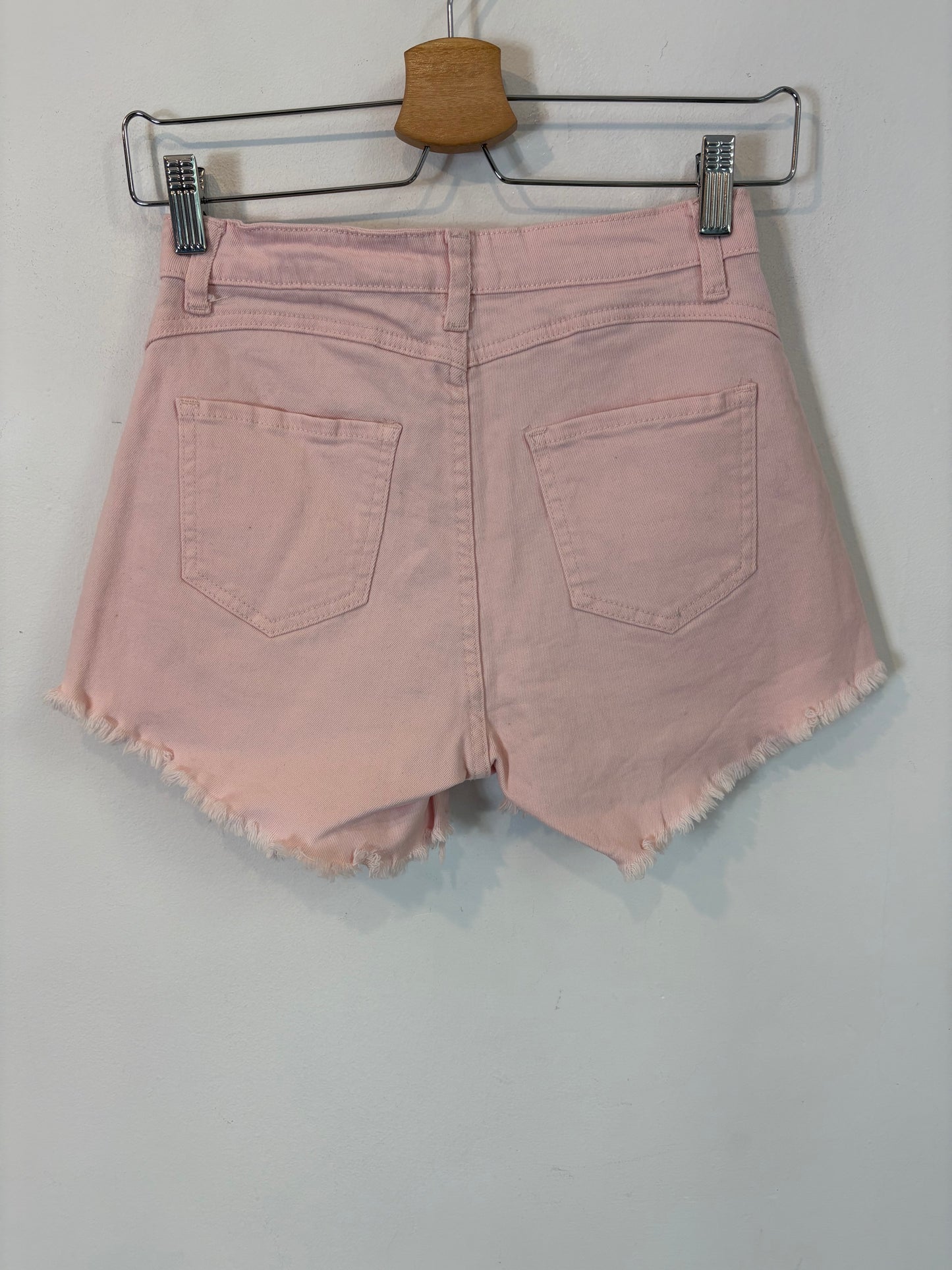 OTRAS. Pantalón corto rosa denim T.s