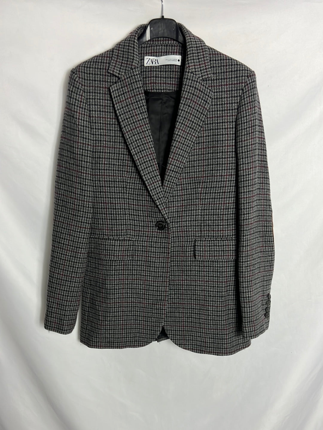 Saco Chaqueta De Cuadros Blanco Y Negro Blazer Cuadros Saco Negro