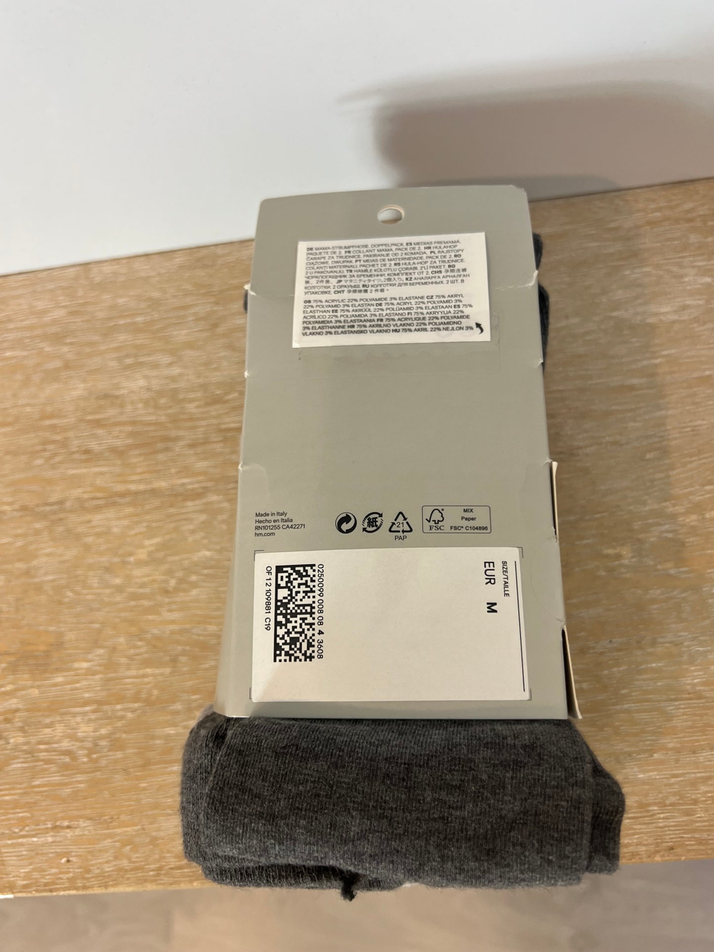 H&M. Pack leotardos beiges y grises embarazada. T M