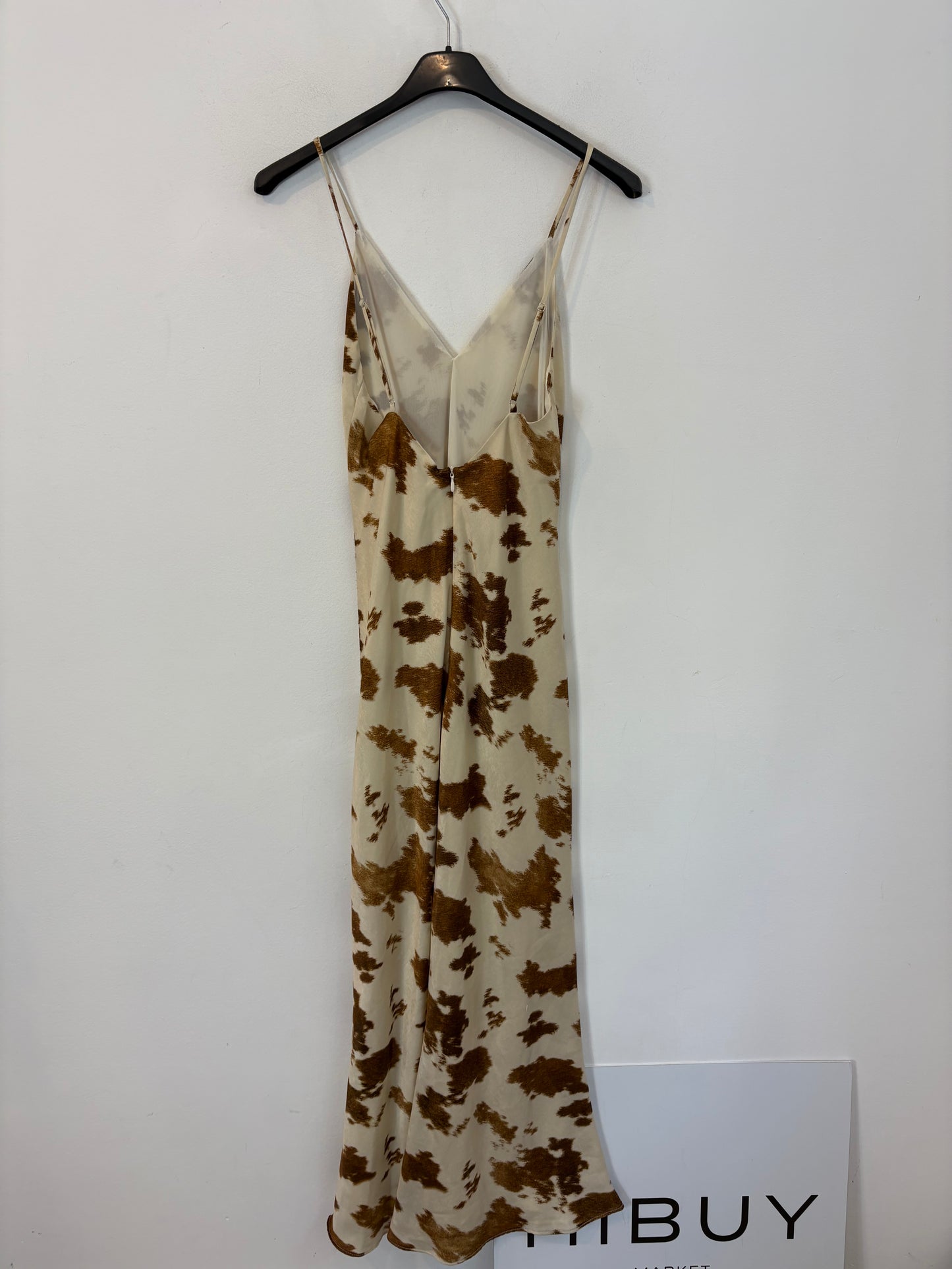 ZARA. Vestido largo fluido estamapdo