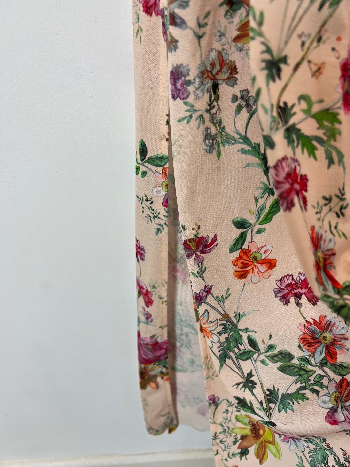 ZARA. Long floral honeycomb dress. TM