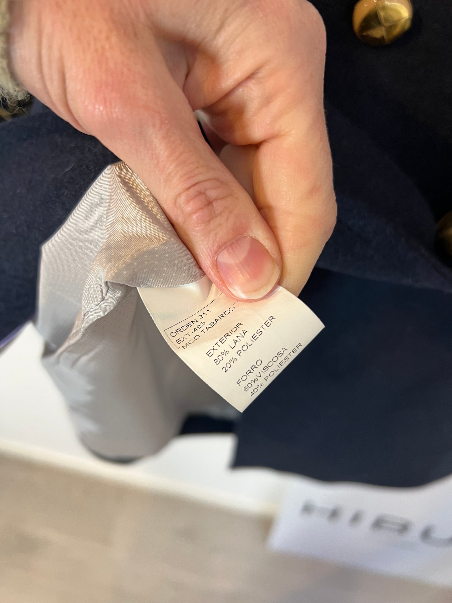 THE EXTRÊME COLEECTION.abrigo azul flores bordadas