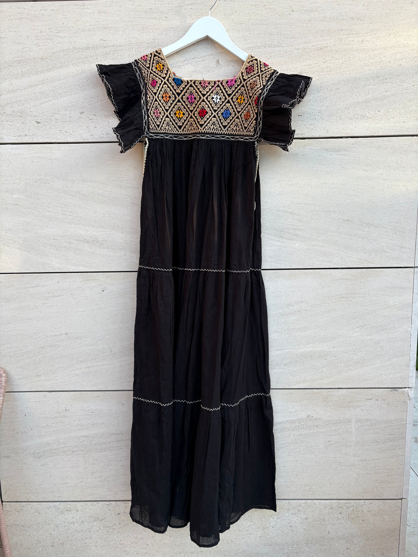 Vestido Maxi mexicano bordados
