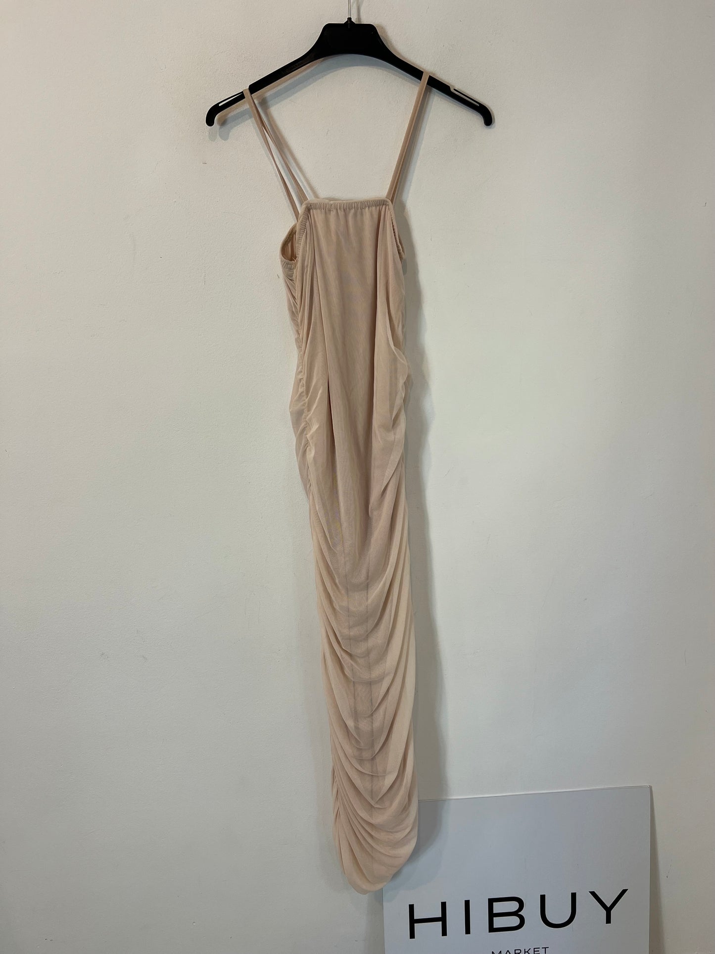 PRETTYLITTLETHING.vestido rosa fruncido T.36