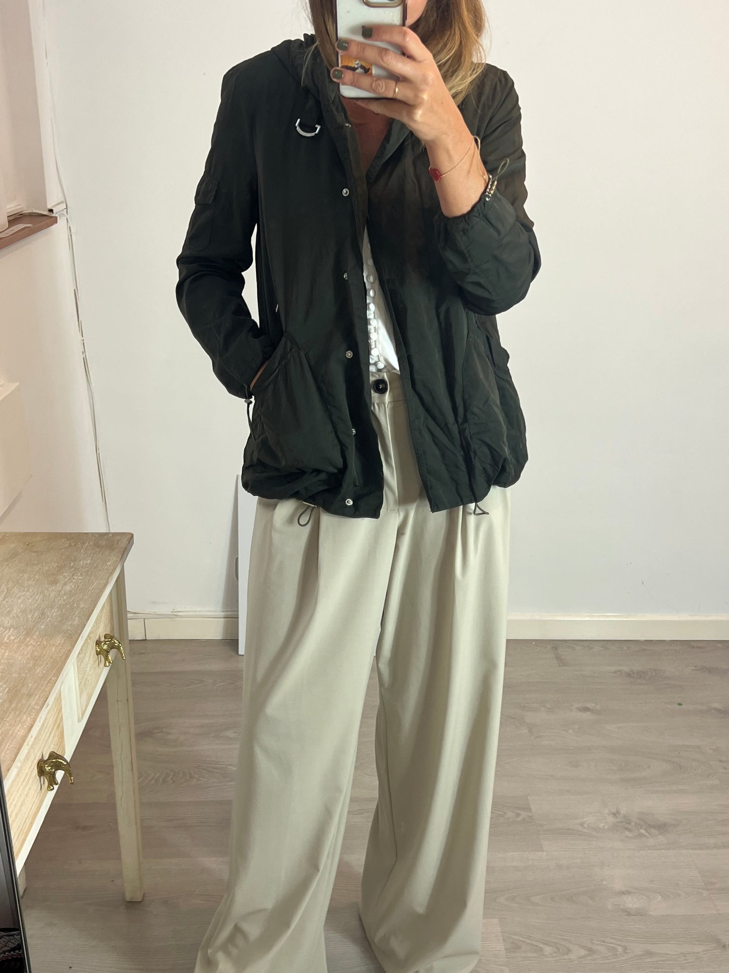 ZARA. Parka verde fina T.m (copia)