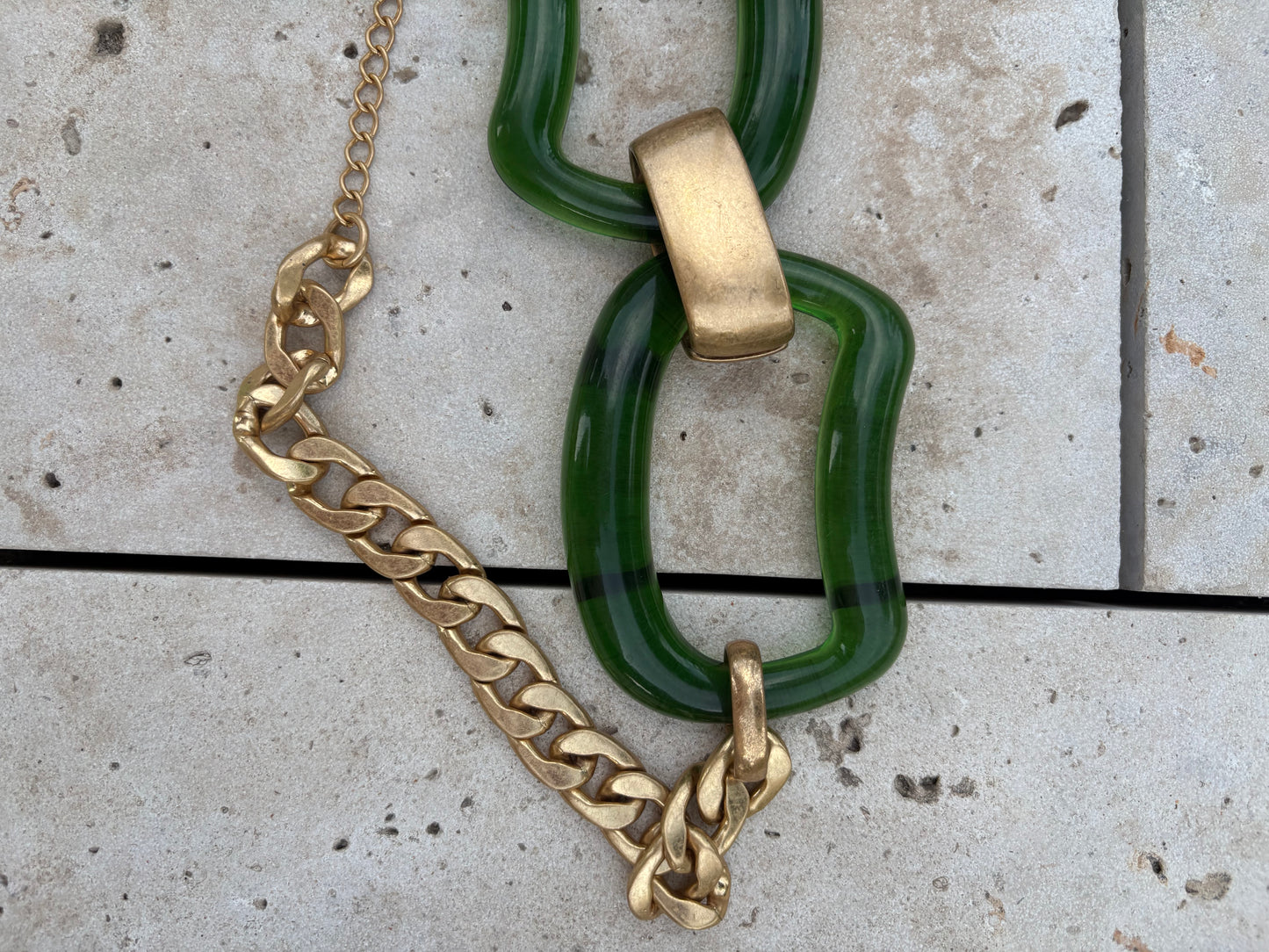 OTHERS. Green chain link belt. TS/M