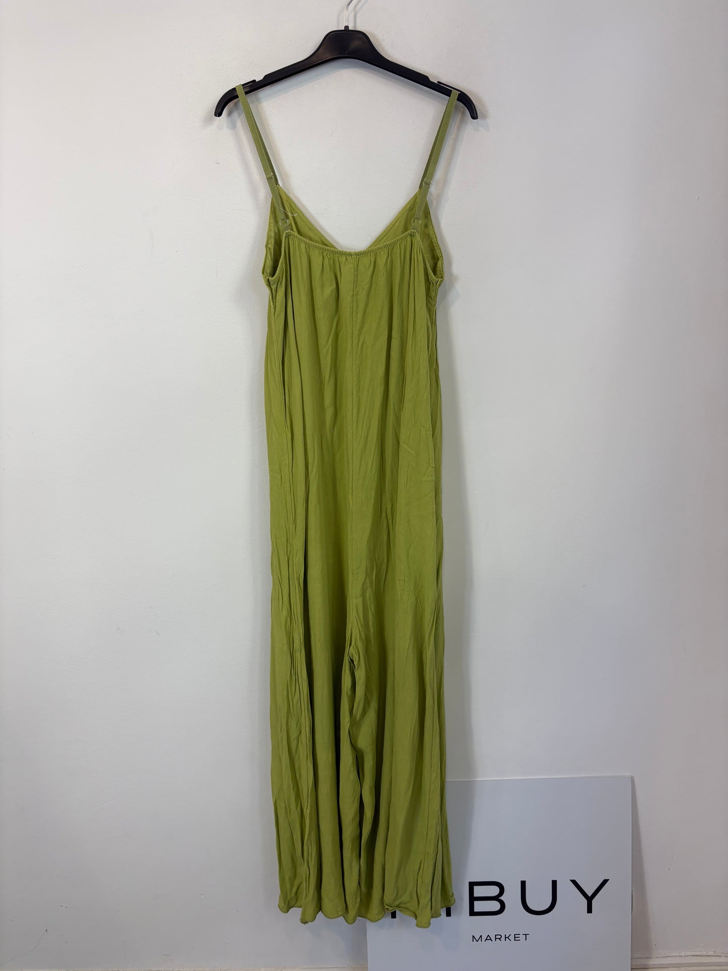 OTHERS. Lime green flowy jumpsuit. YOU (S/M)