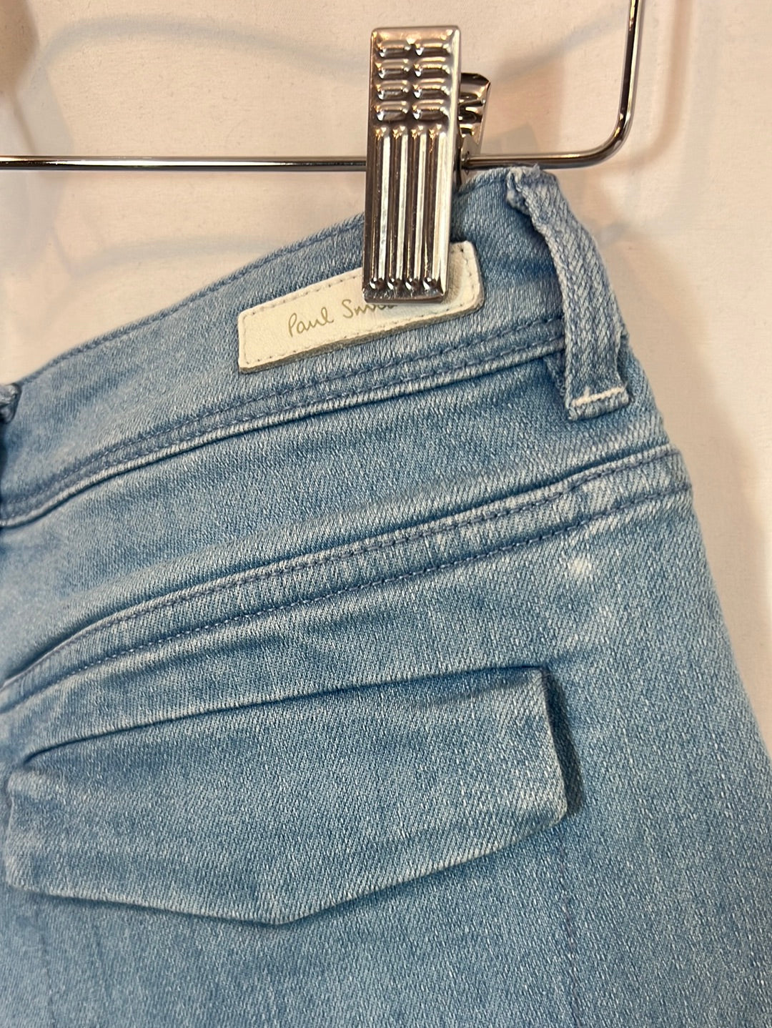 PAUL SMITH. Denim cropped bicolor. T 27 (36)