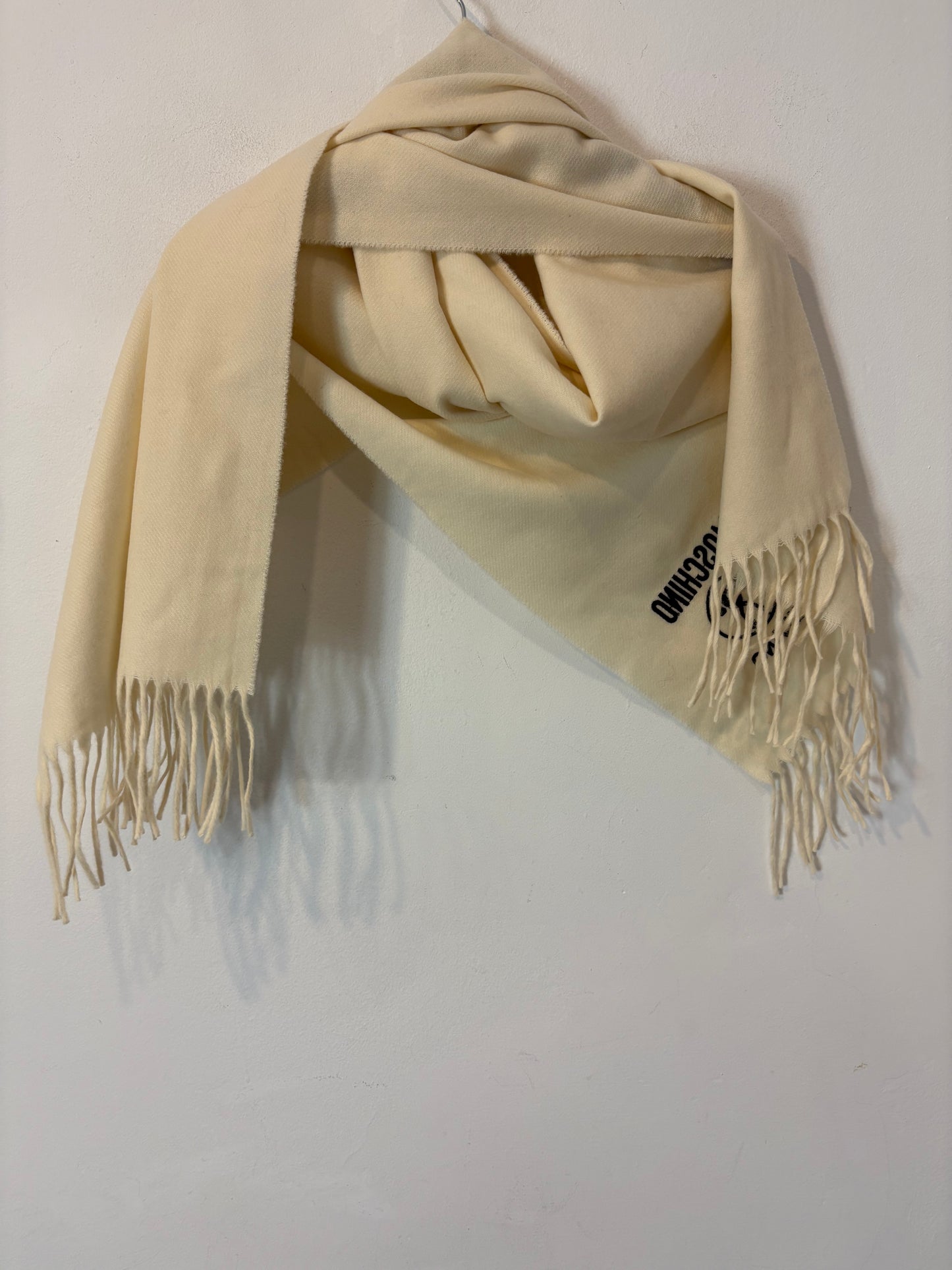 MOSCHINO. Bufanda lana logo