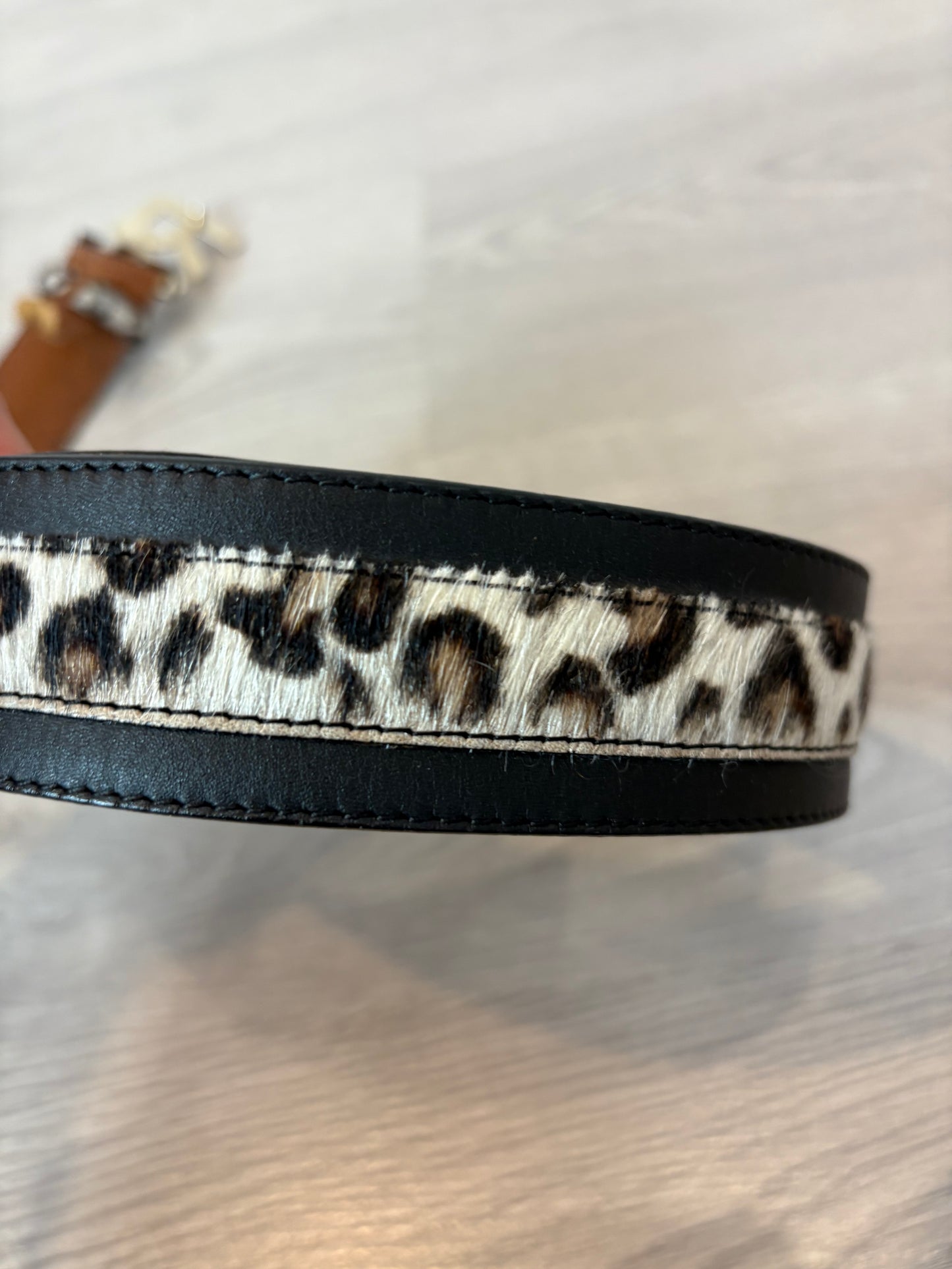 ROBERTO VERINO. Cinturón piel hebilla inciales