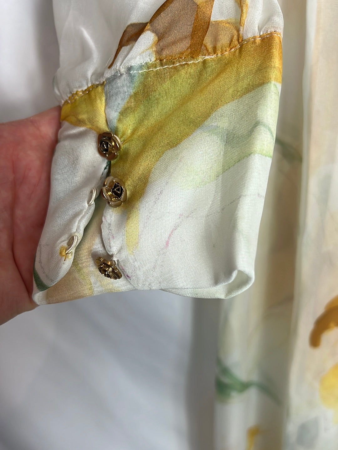 PALOMA LACACI. Kaftán semitransparente flores. . T S