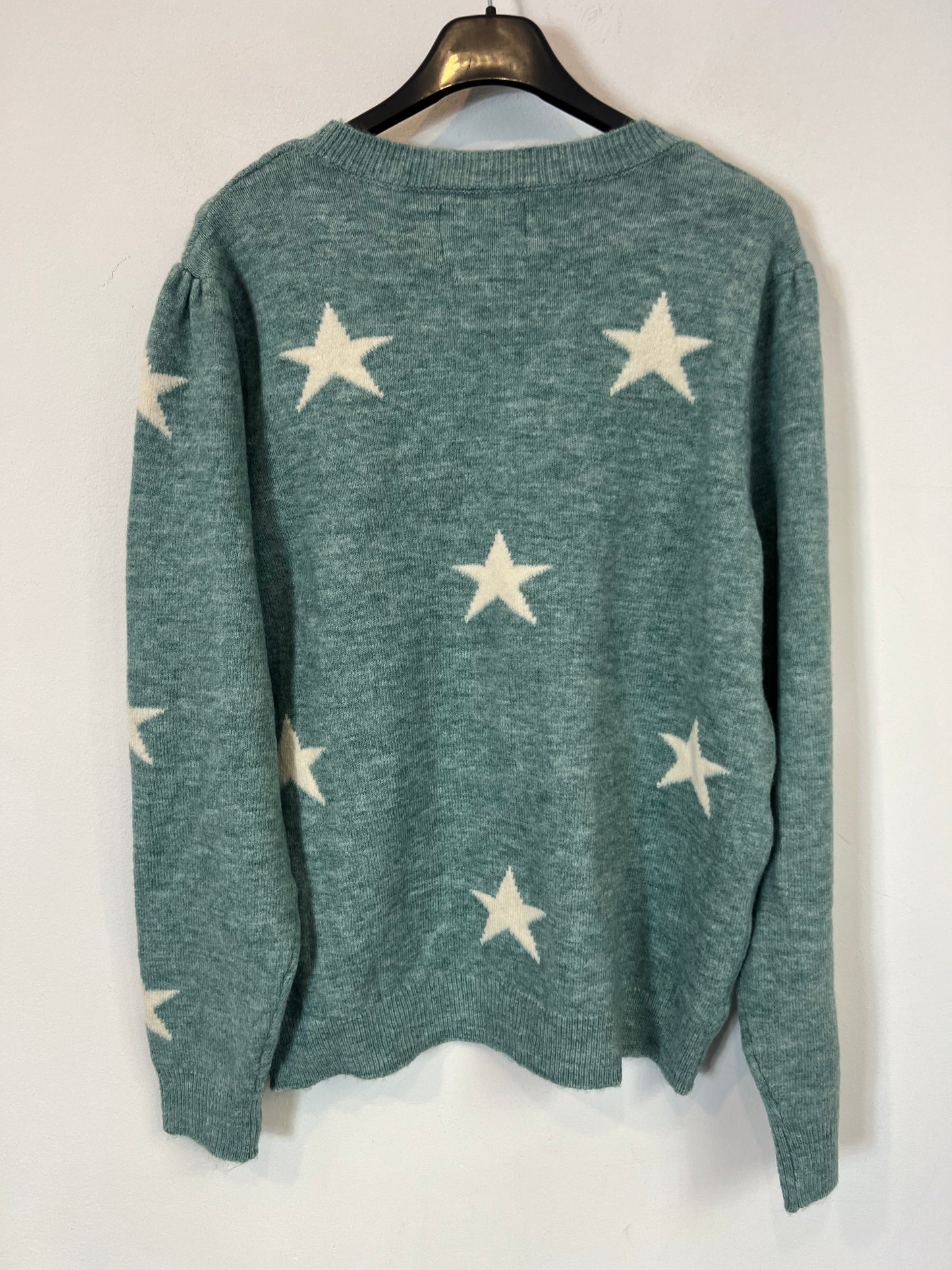 SPRINGFIELD. Light blue star sweater. TL