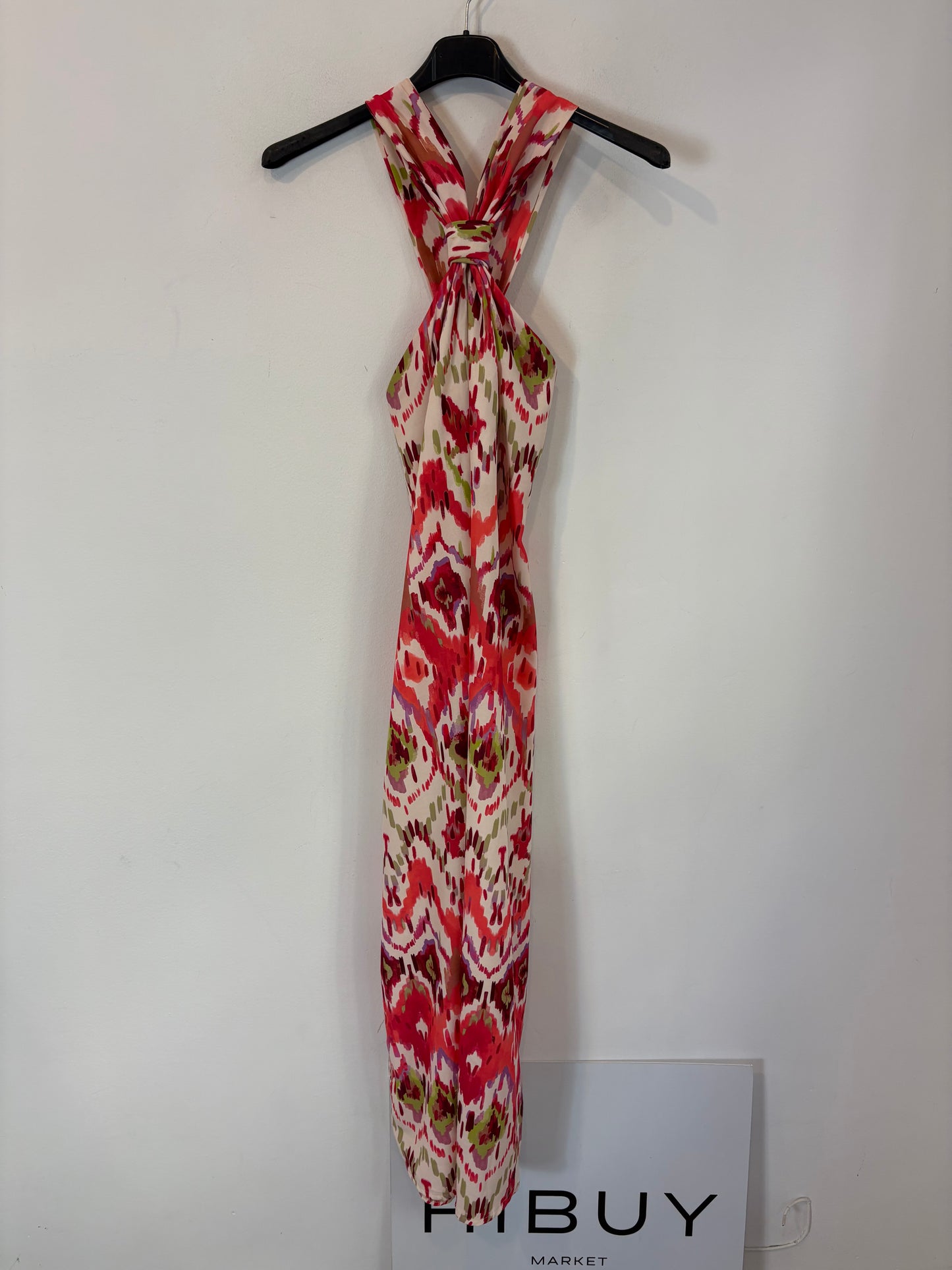 CARLOTA&CO. Vestido midi estampado detalle escote. T S/M