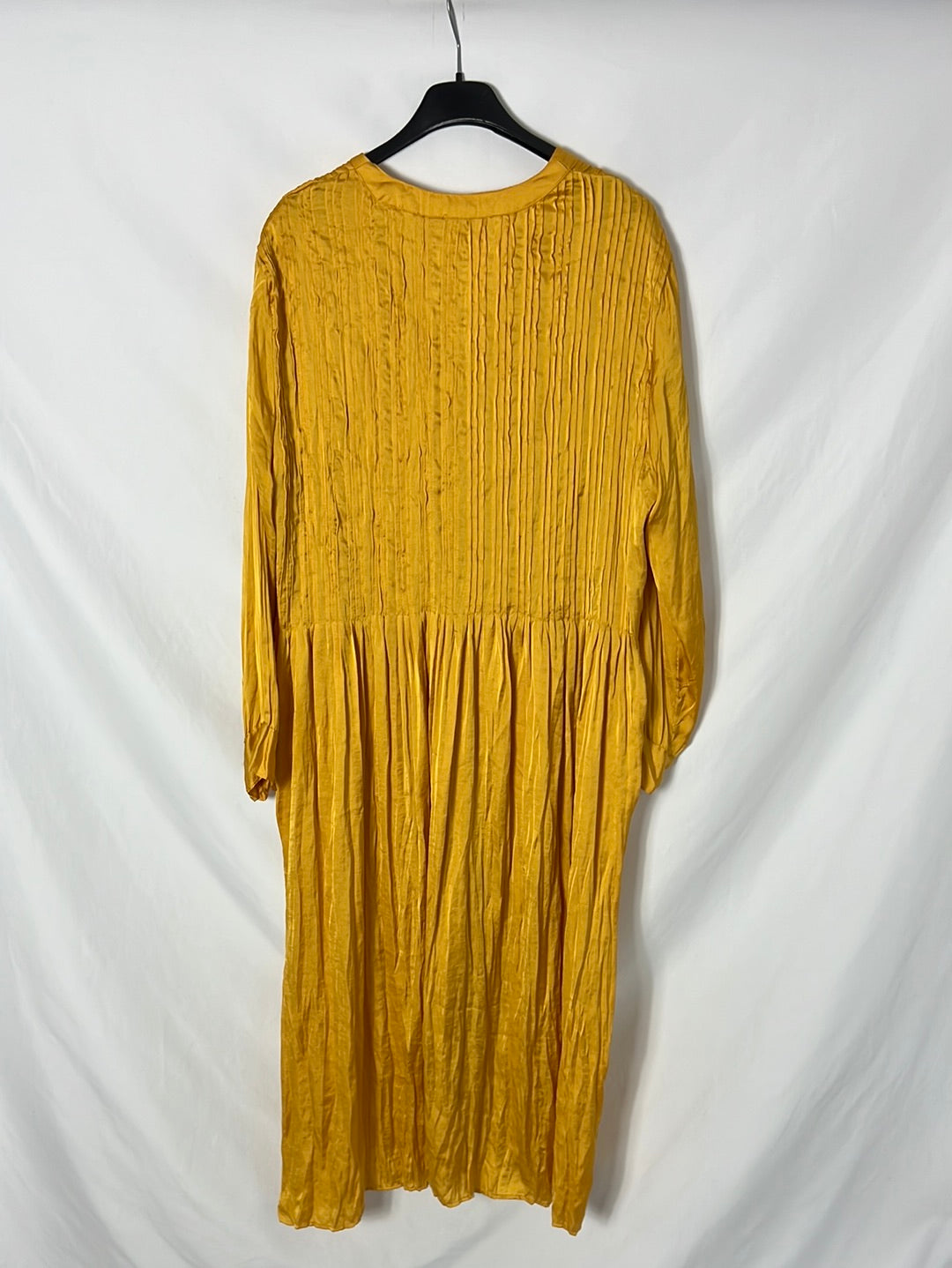 ZARA. Vestido/kimono mostaza T.xs