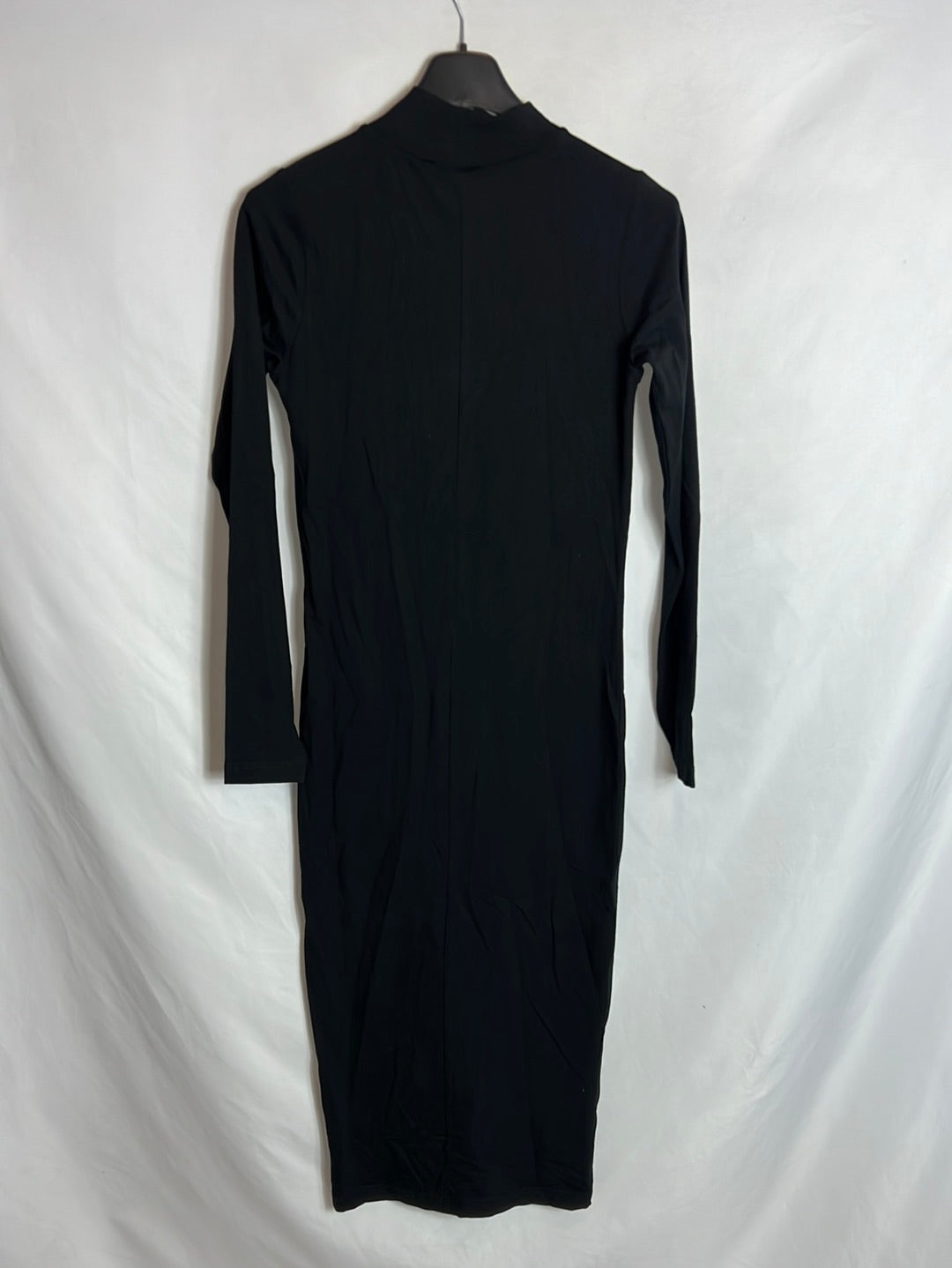 URBAN CLASSICS. Black elastic midi dress. TM