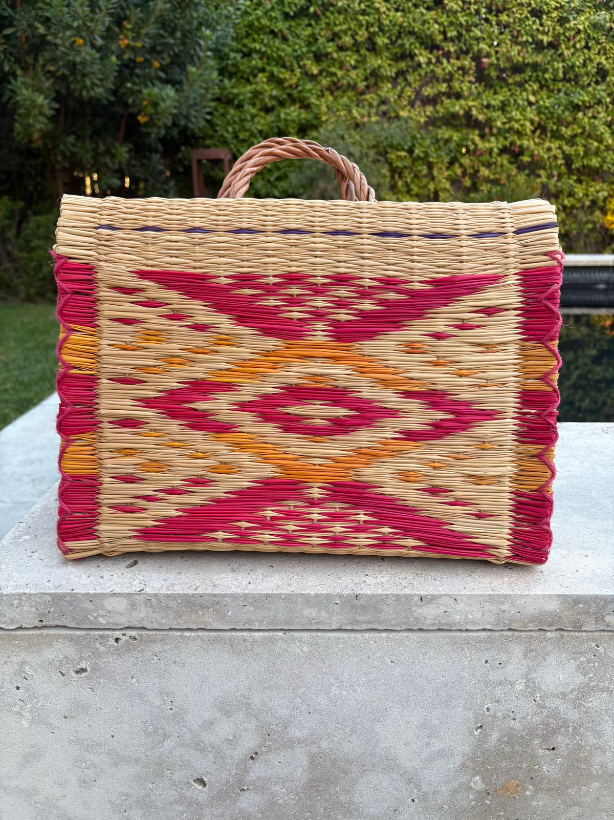 Cesta mimbre colores