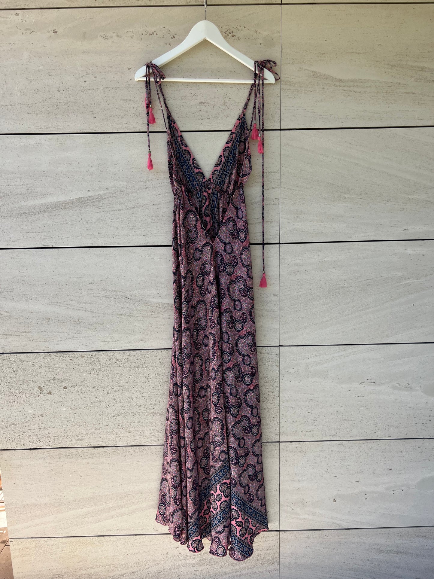 OTHERS. Long printed silk dress. TS