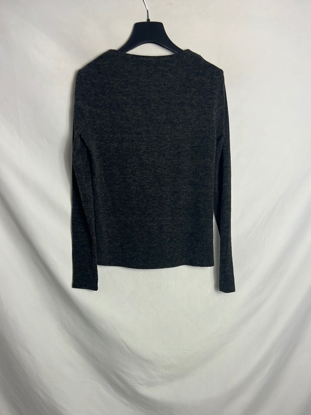 MANGO. Jersey gris oscuro. T XS