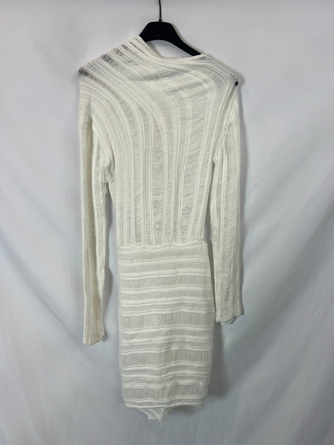 PAPERMAYO. White open knit dress Ts/m