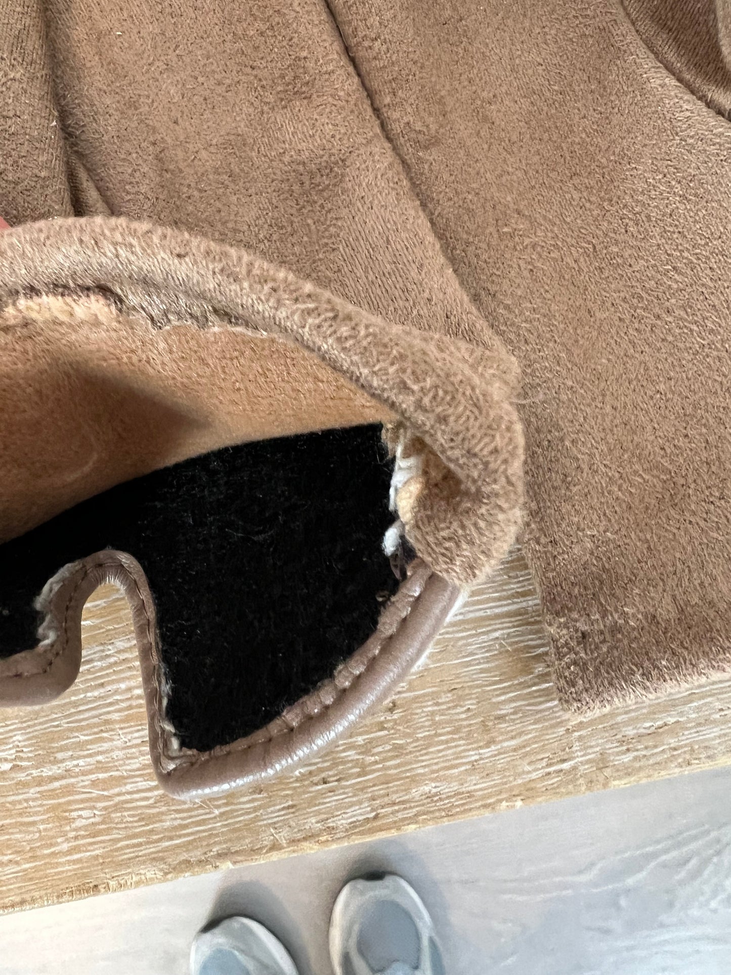 OTRAS. Guantes beige pata de gallo. T M