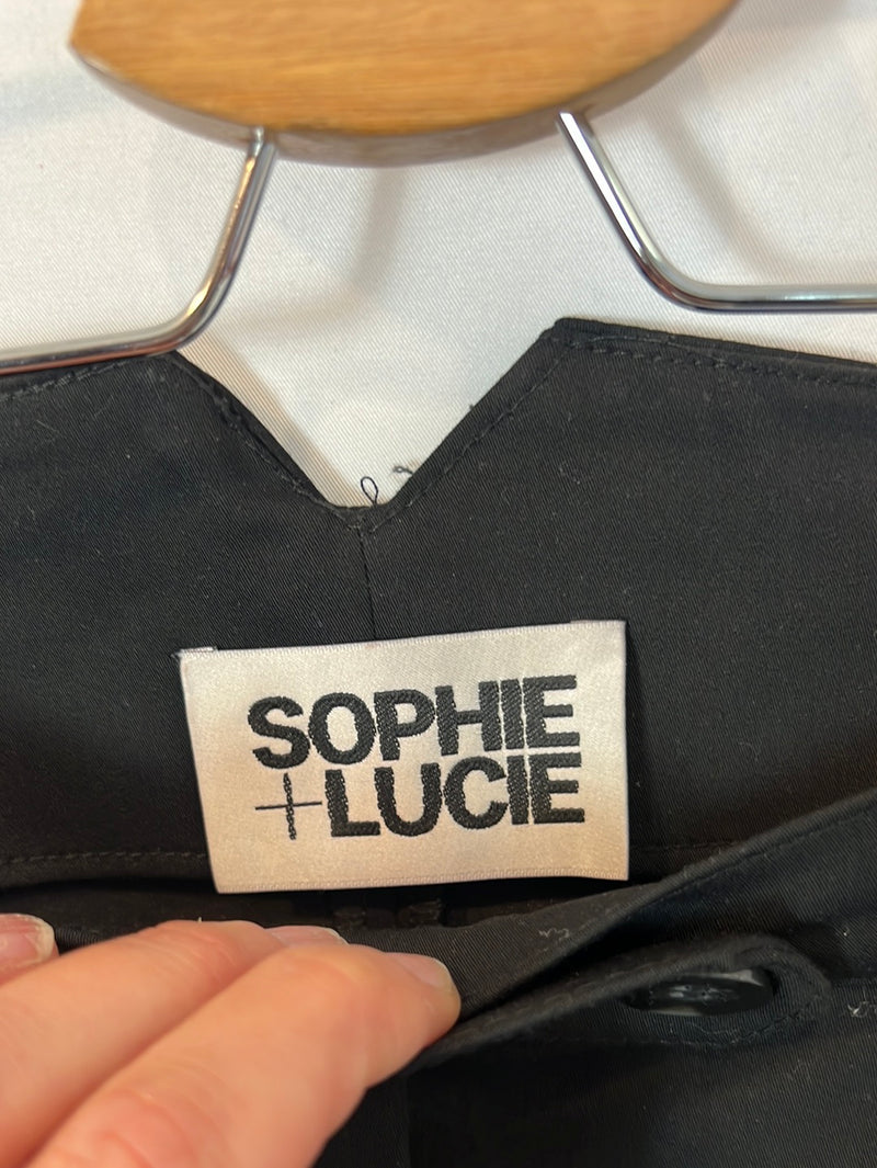 SOPHIE&YLUCIE. Pantalón ancho pinzas negro T.34