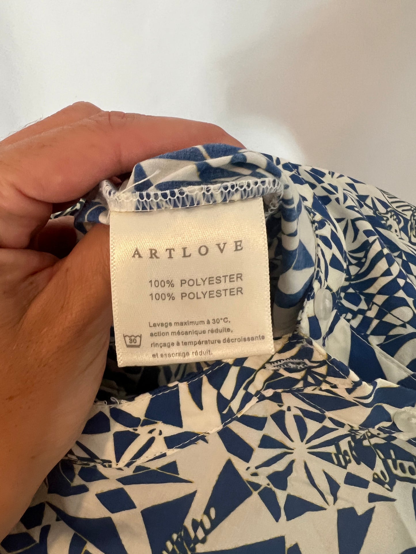 ARTLOVE. Mono estampado azules. T 38