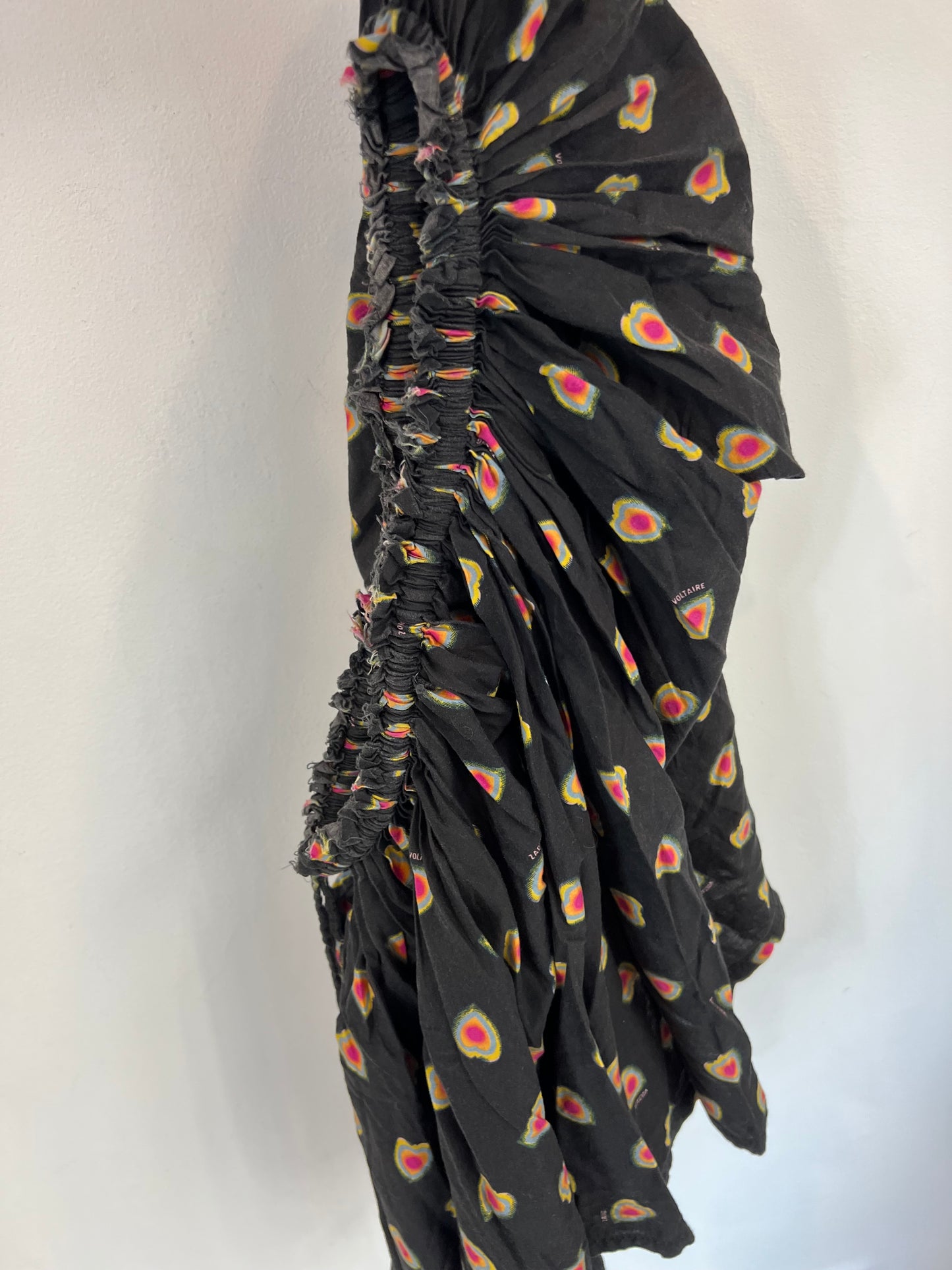 ZADIG&VOLTAIRE. T.xs asymmetrical printed top