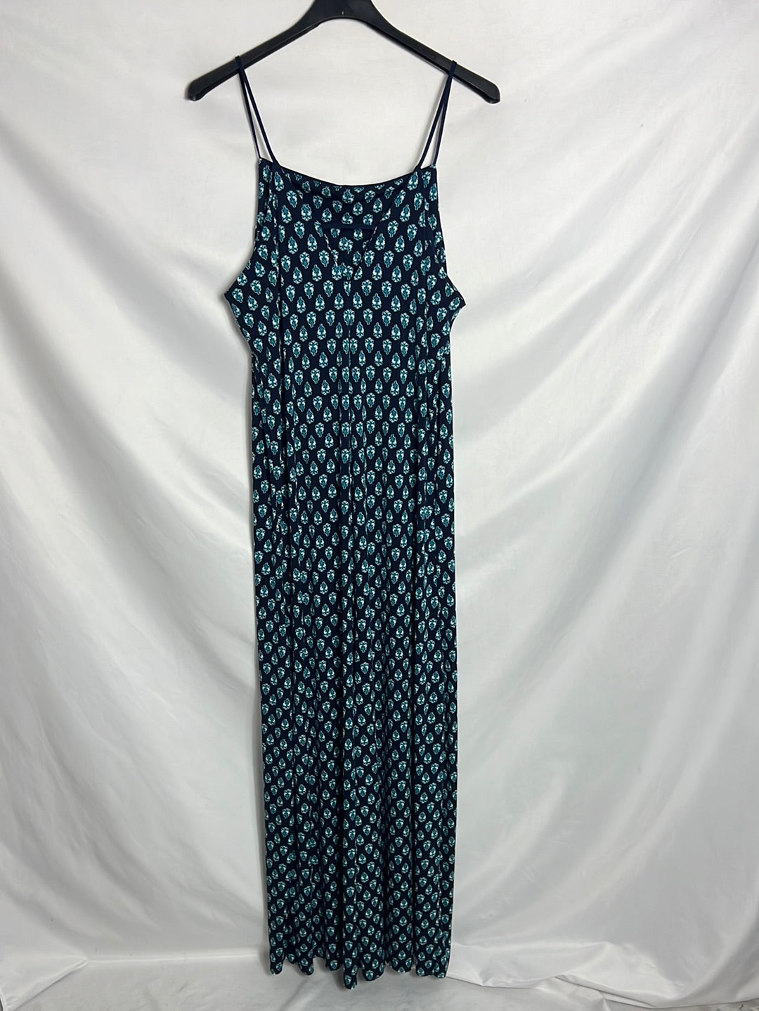 CORTEFIEL. Mono fluido azul estampado. T M