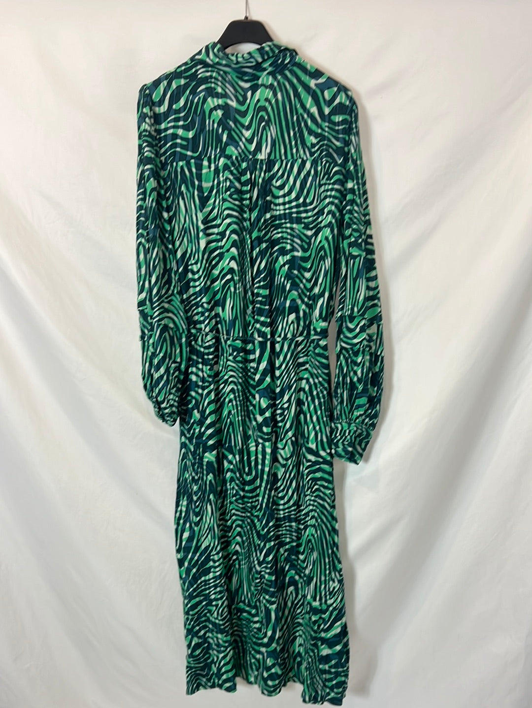 YAS. Vestido camisero estampado T.s