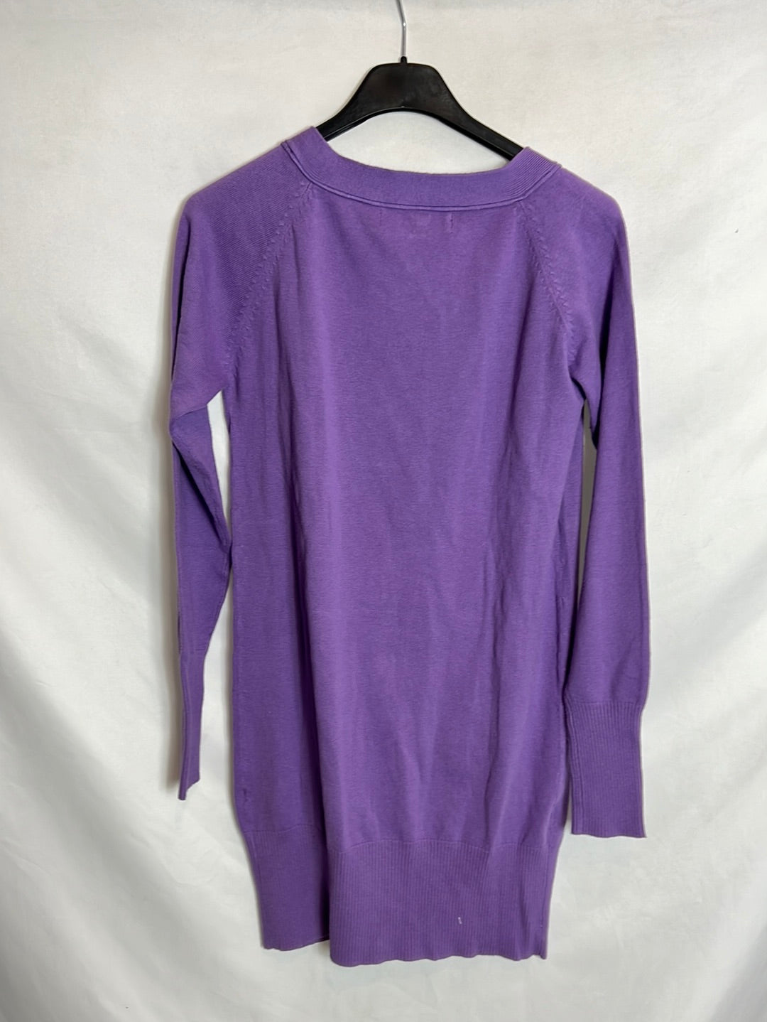 ZARA. Long purple Ts cardigan