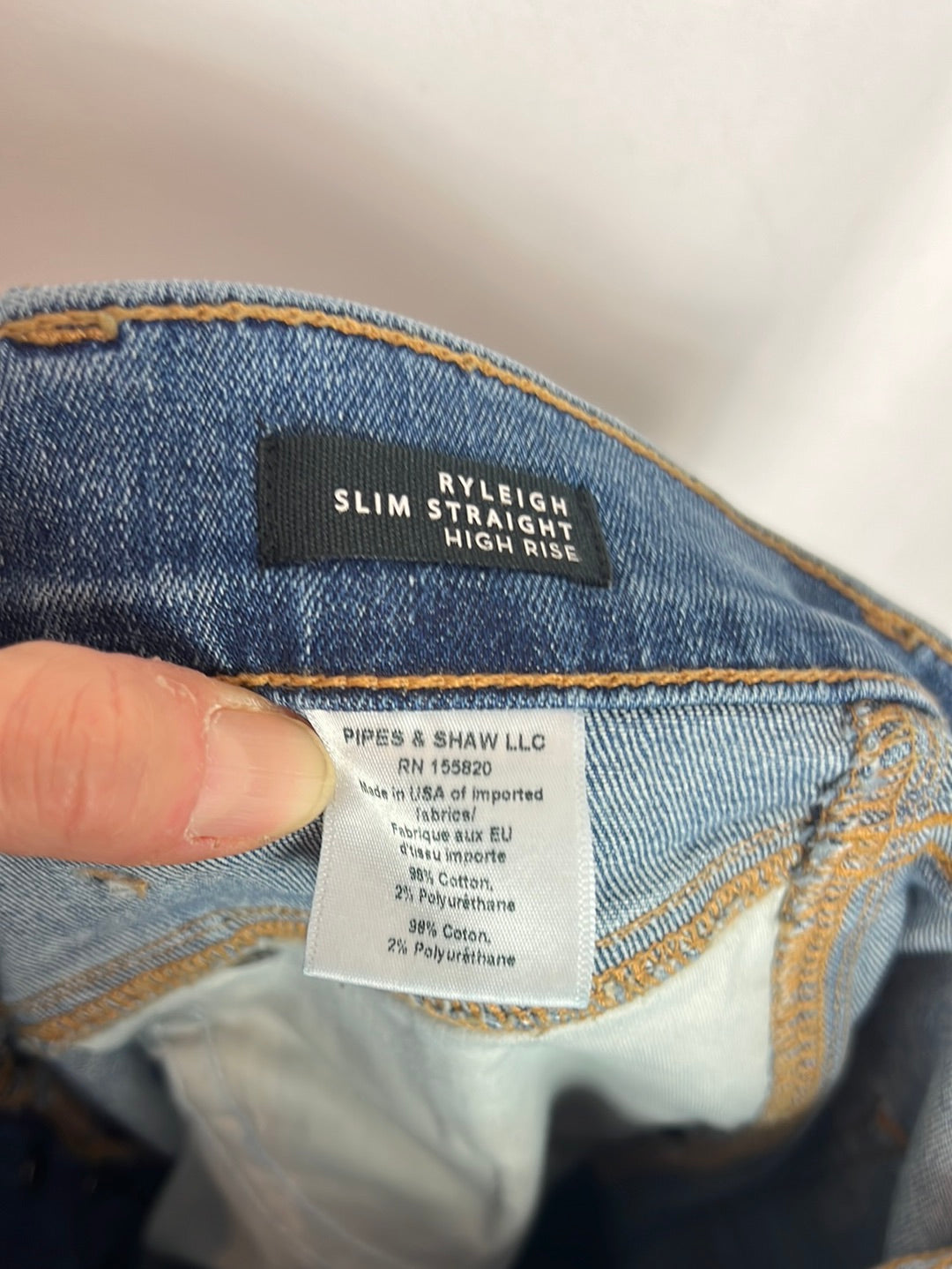 VERONICA BEARD. Denim pitillo abotonad cintura alta. T 27 (36)