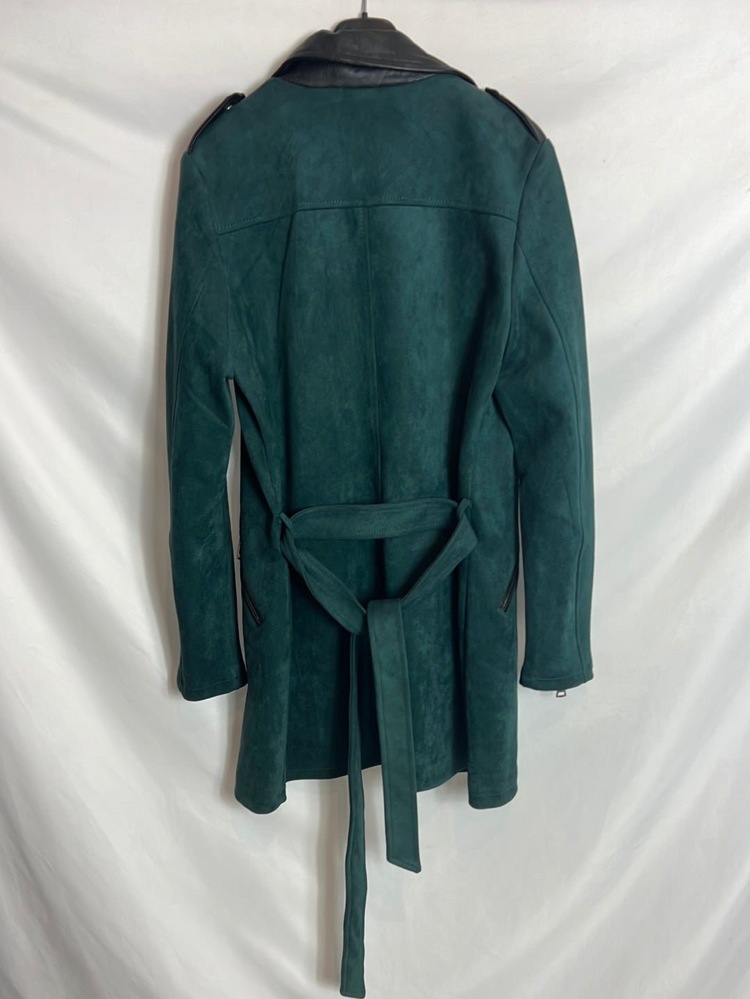 OTRAS. Chaqueta verde doble textura. T M