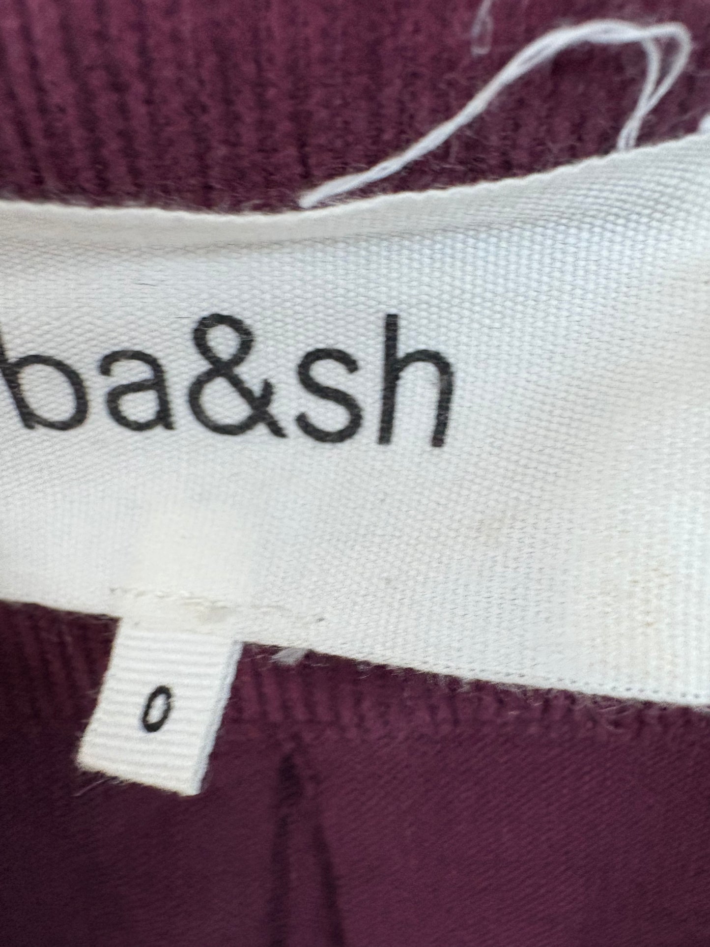 BA&SH. Mono largo berenjena textura