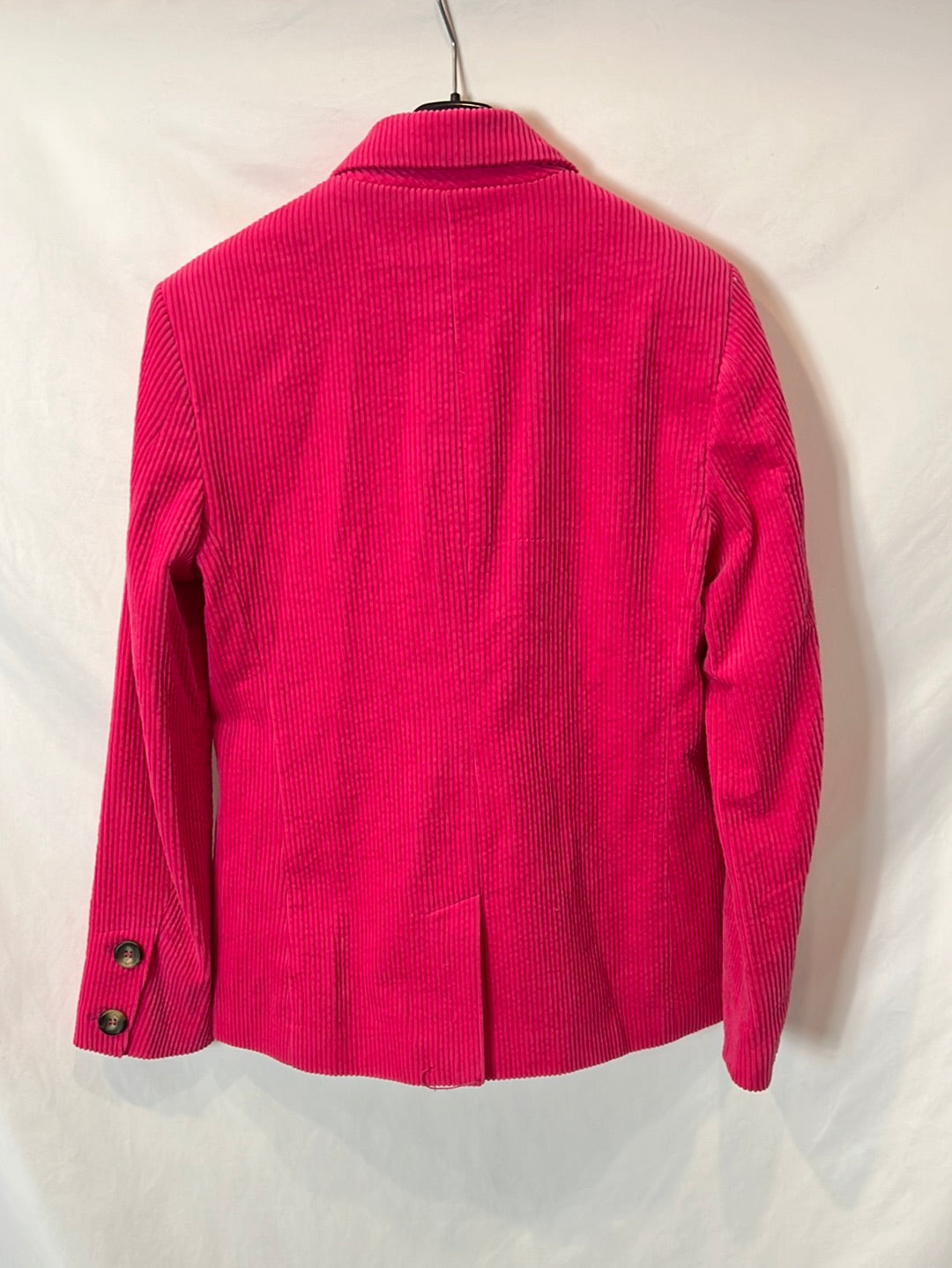 ZARA. Blazer de pana rosa T.m