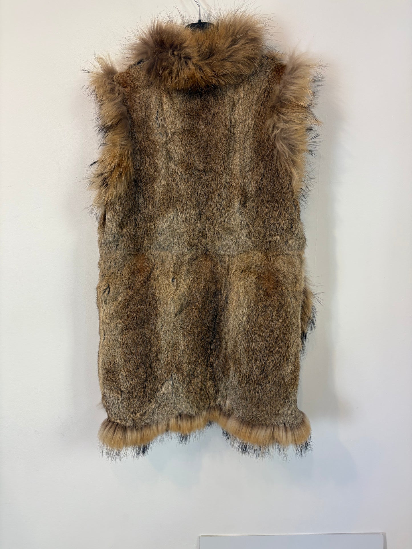 TERRY'S. Brown Fur Vest TU(m)