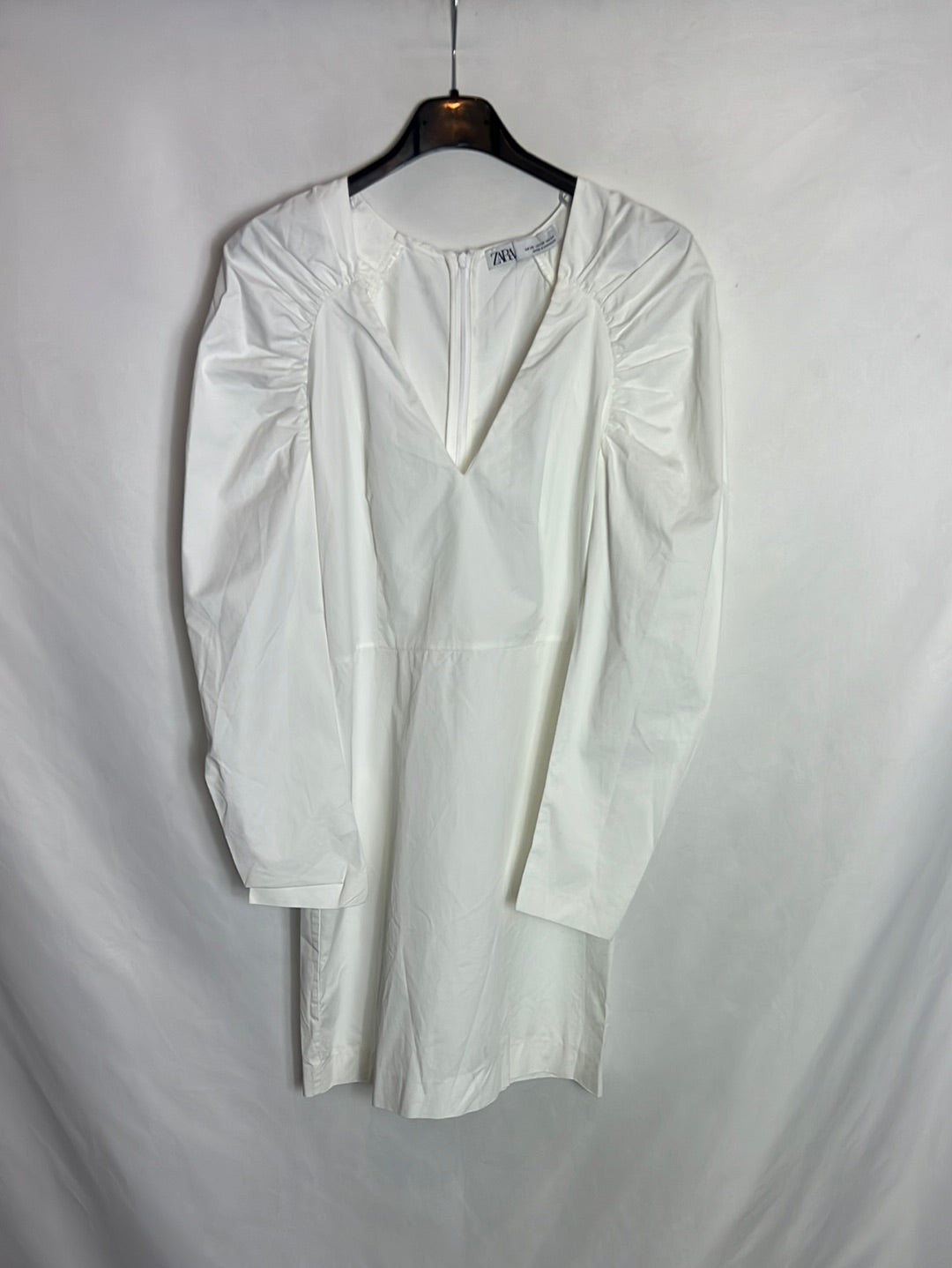 zara white dress mini ZARA. Short white gathered dress. Size XS – Hibuy market