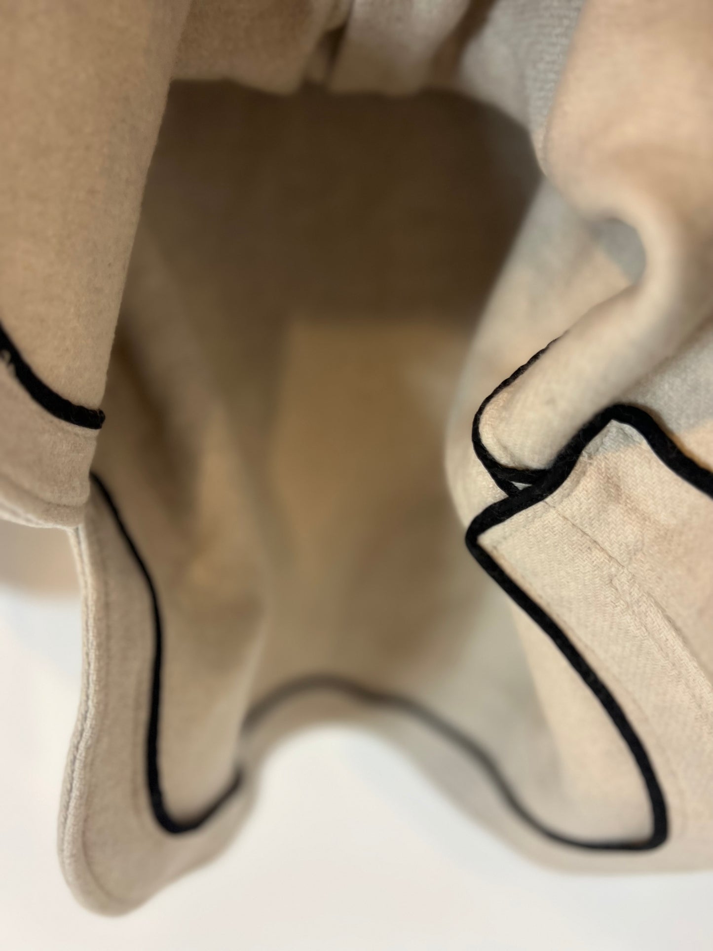 ZARA. Chaqueta lana beige botones T.m