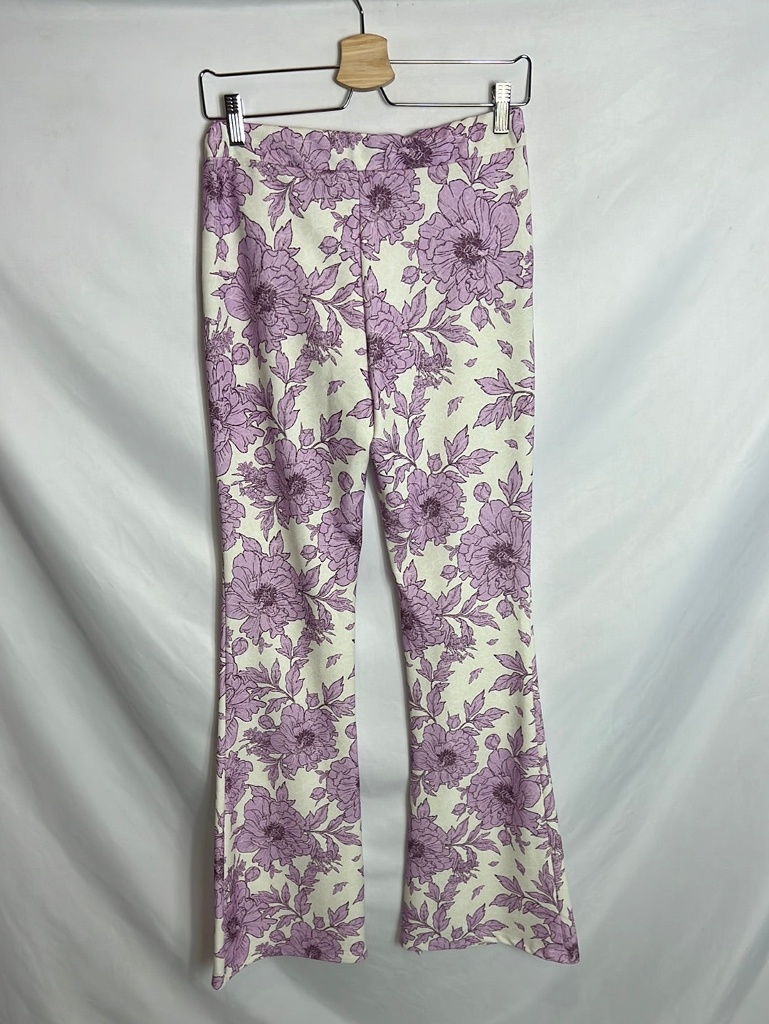 INMA CAMACHO. Total look flores malva. T S/M