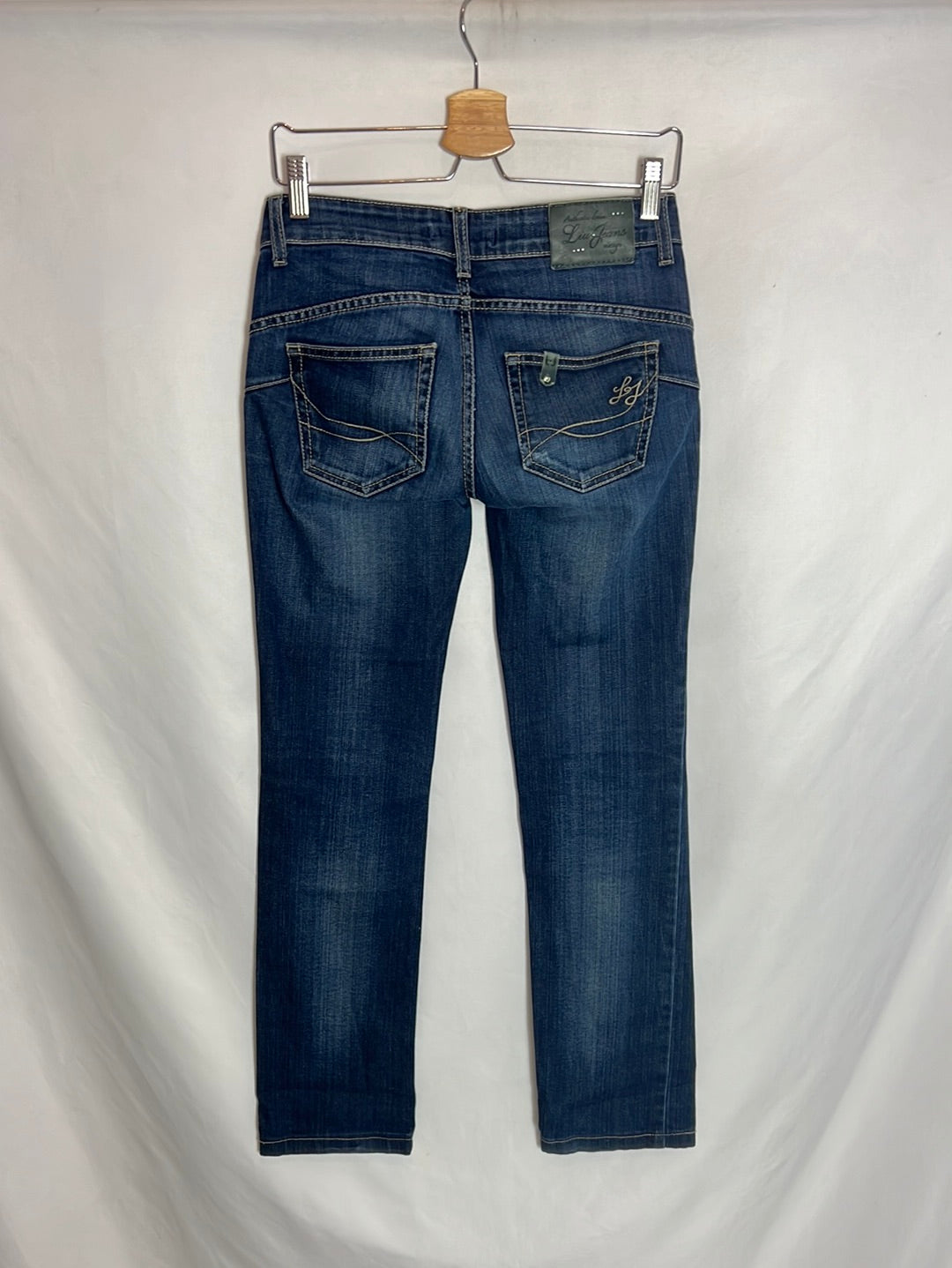 LIU-JO. Pantalones denim rectos. T 28 (38)