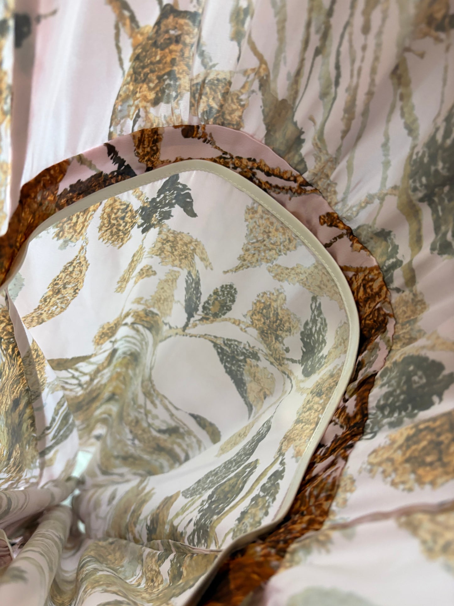 MONTENEGRO. Vestido largo estampado lazada