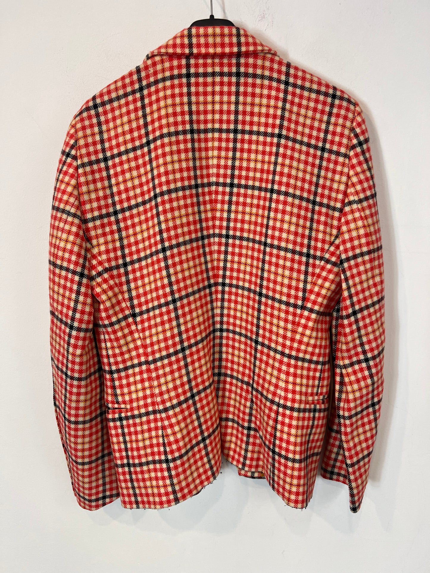 ESCADA. Chaqueta lana cuadros. T 38