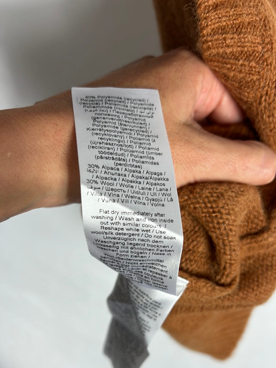 PART TWO. Camel sleeveless sweater. TS