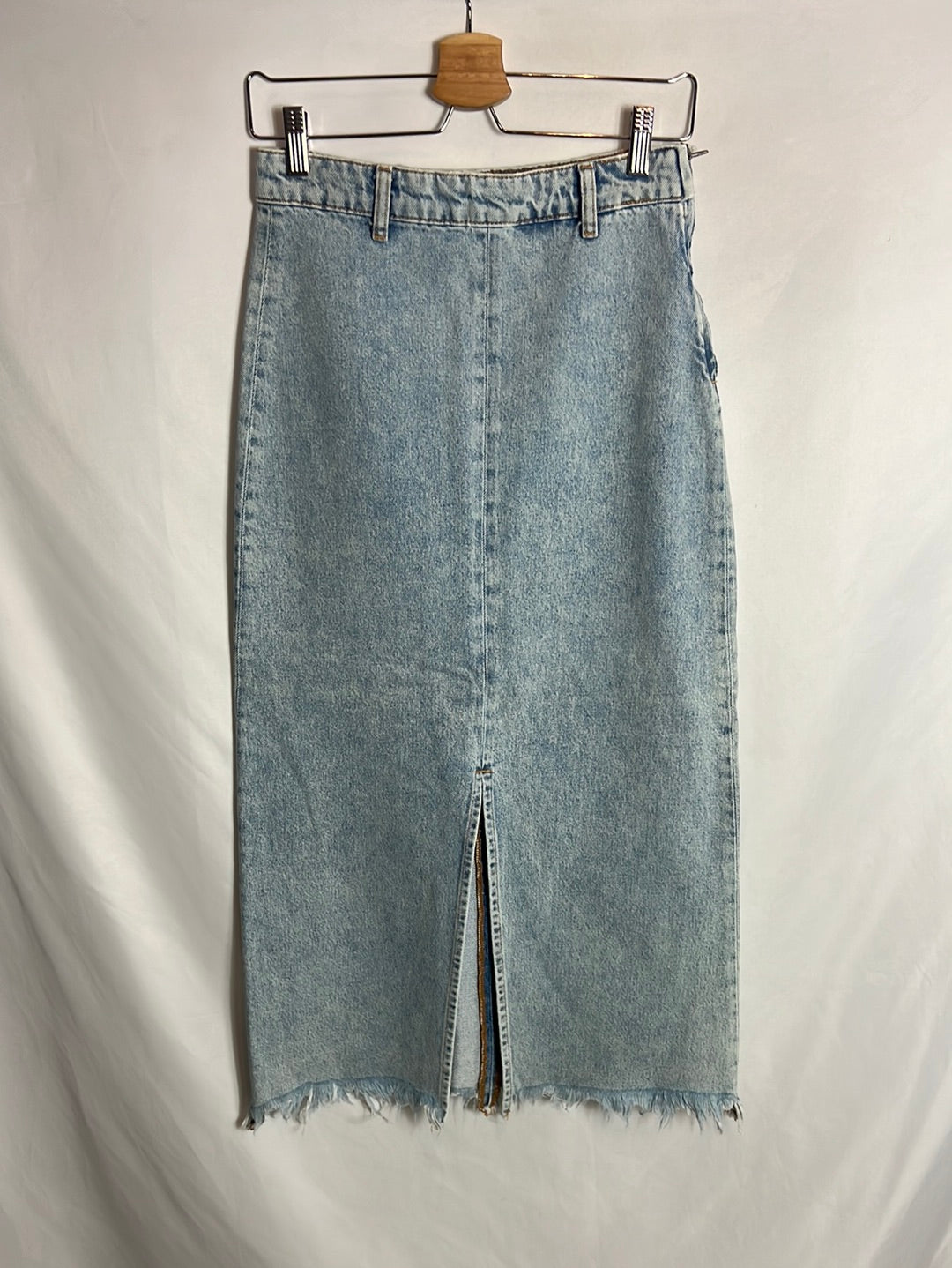 Long Denim Zara Denim Skirt Xs Midi Denim Skirt T XS – Hibuy Market