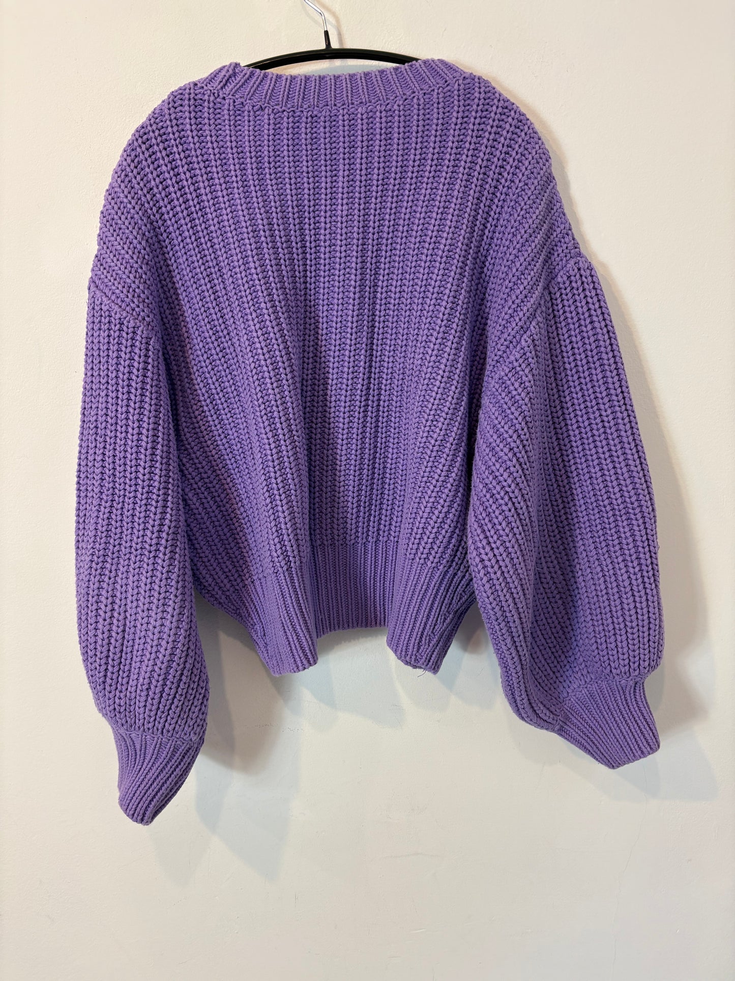 &OTHER STORIES. Jersey malva punto grueso