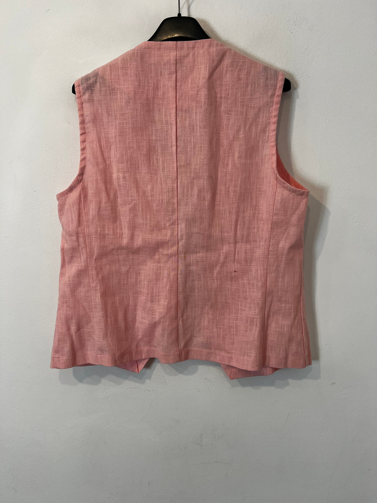 MARIANDRADA. Chaleco lino rosa
